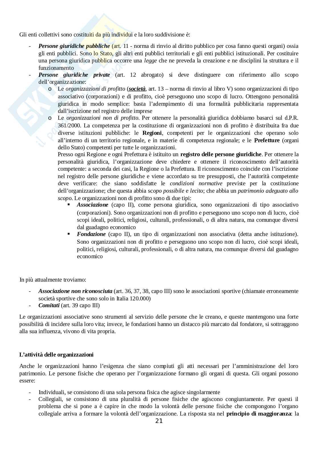 Istituzioni di diritto privato Pag. 21