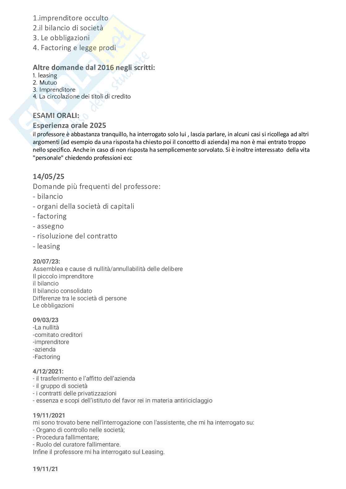 Risposte esame Economia e gestione delle Imprese Pag. 6