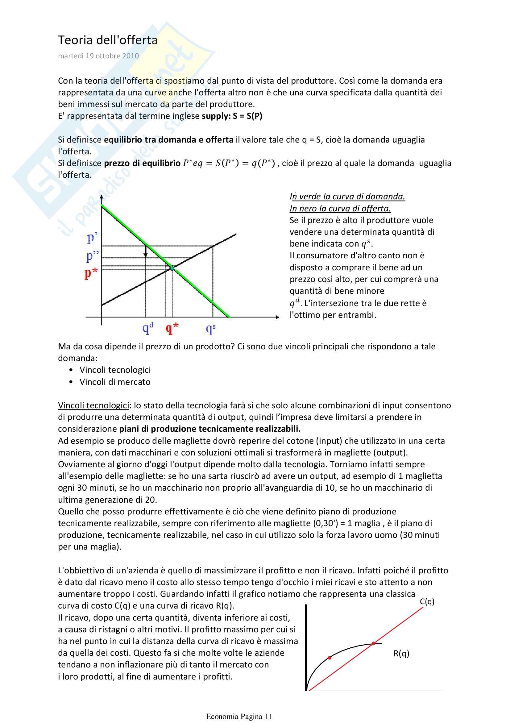 Lezioni, Economia applicata Pag. 11