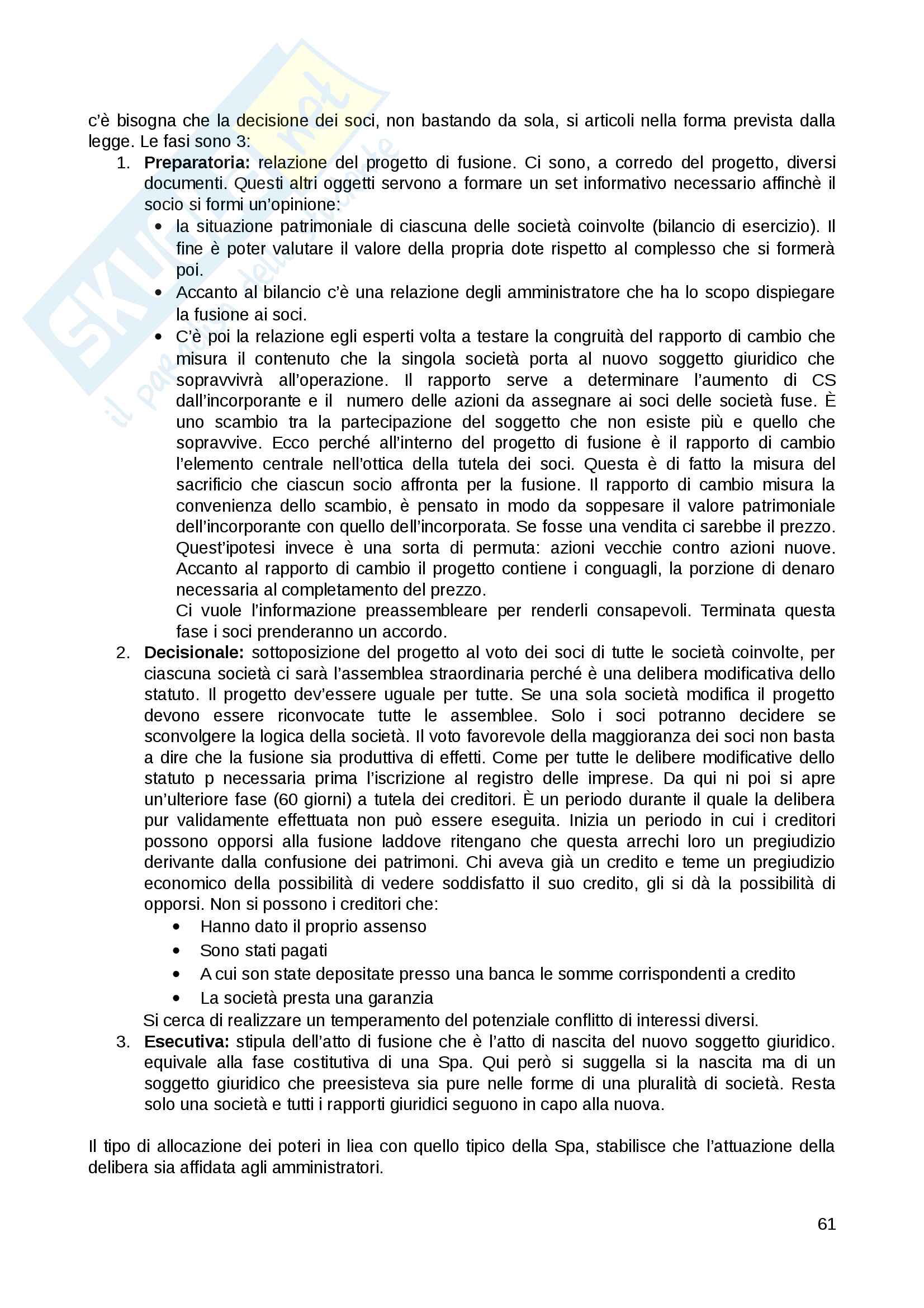 Appunti Diritto commerciale corso progredito Pag. 61