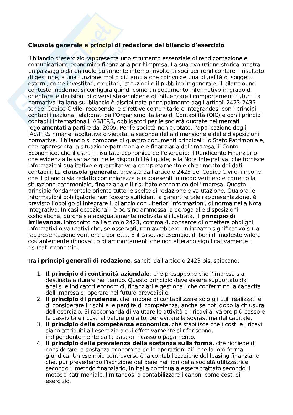 Appunti per esame di Economia aziendale e ragioneria II Pag. 1