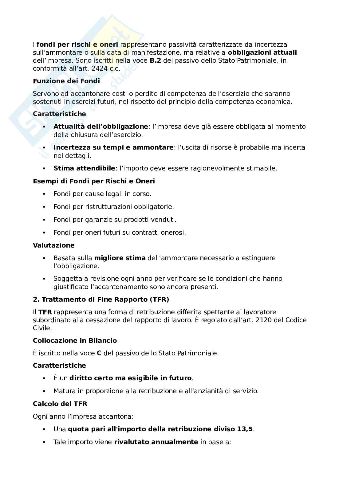 Appunti per esame di Economia aziendale e ragioneria II Pag. 21