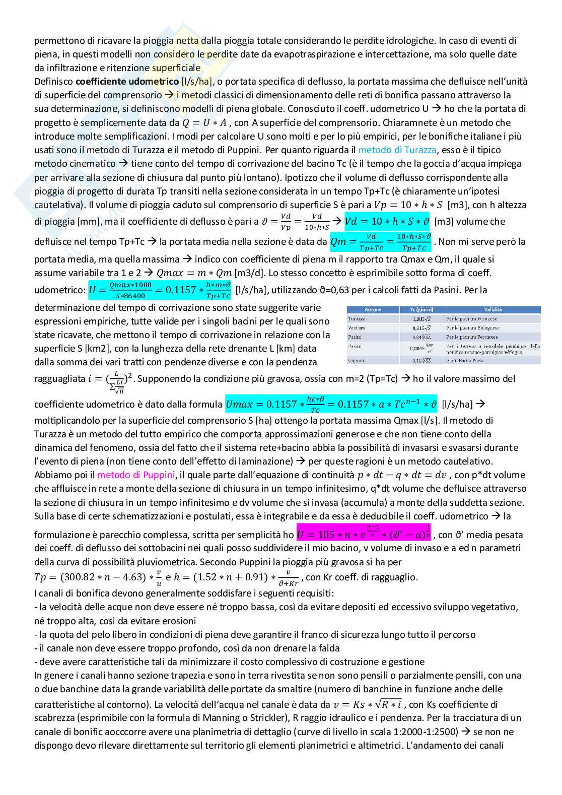 Sistemazione dei bacini idrografici Pag. 31