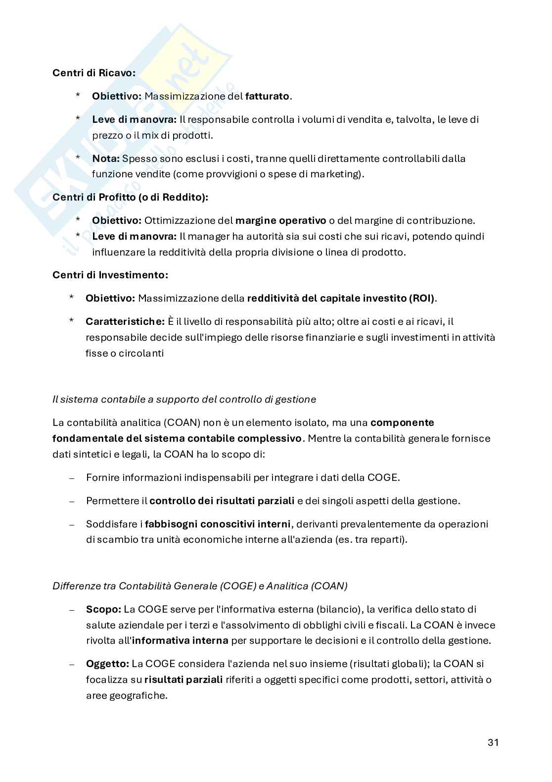 Economia aziendale Pag. 31