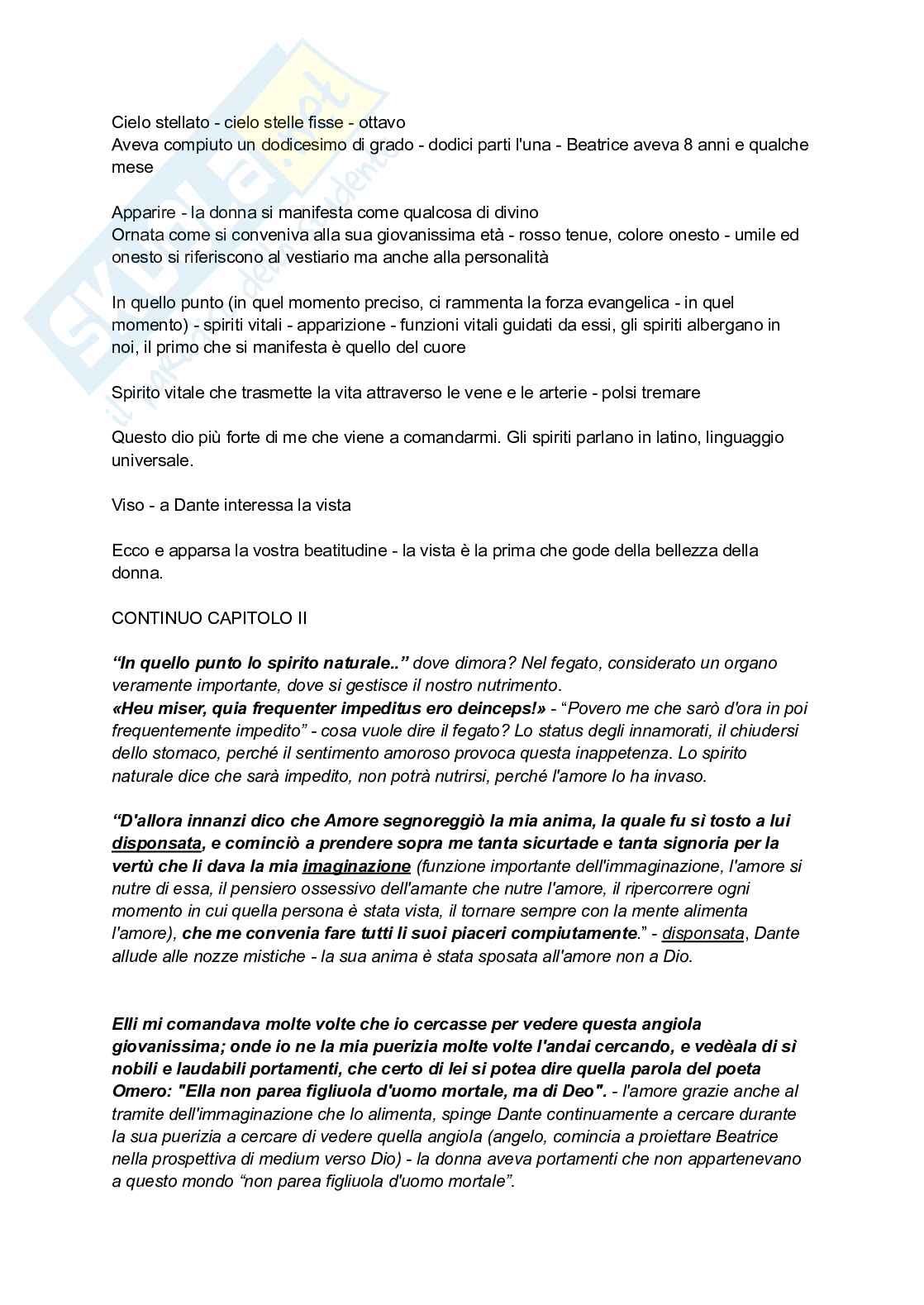Dante Alighieri - Vita Nuova Pag. 2