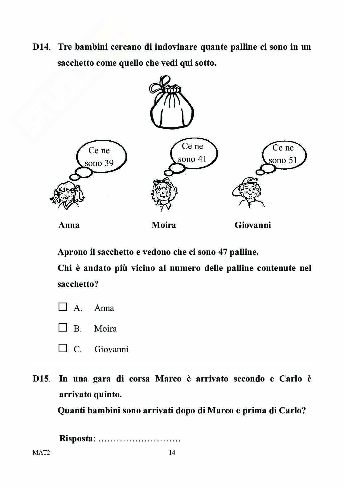 Classe II - Prova invalsi di matematica a.s. 2010-2011 Pag. 16