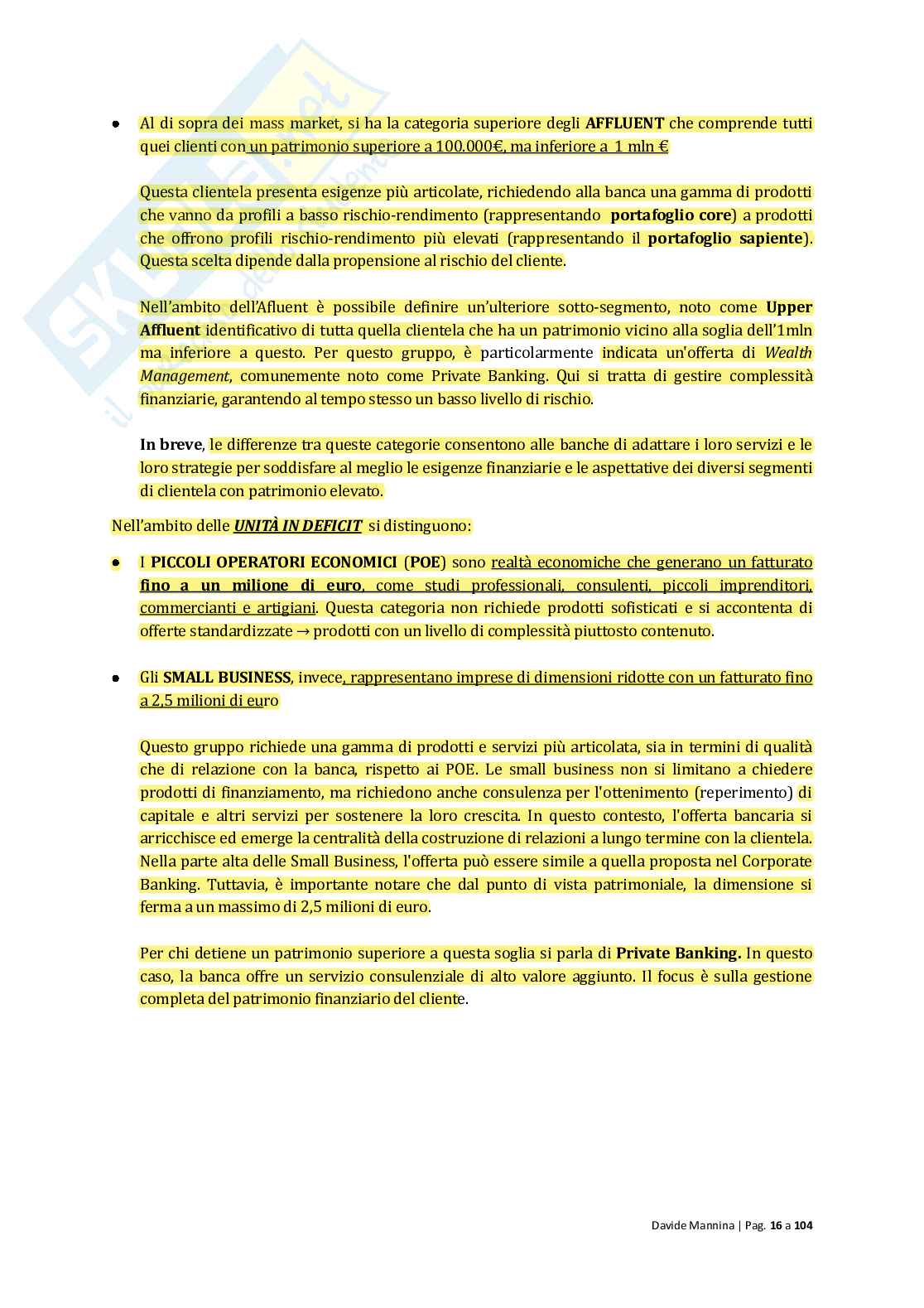 Economia delle gestione bancarie Pag. 16
