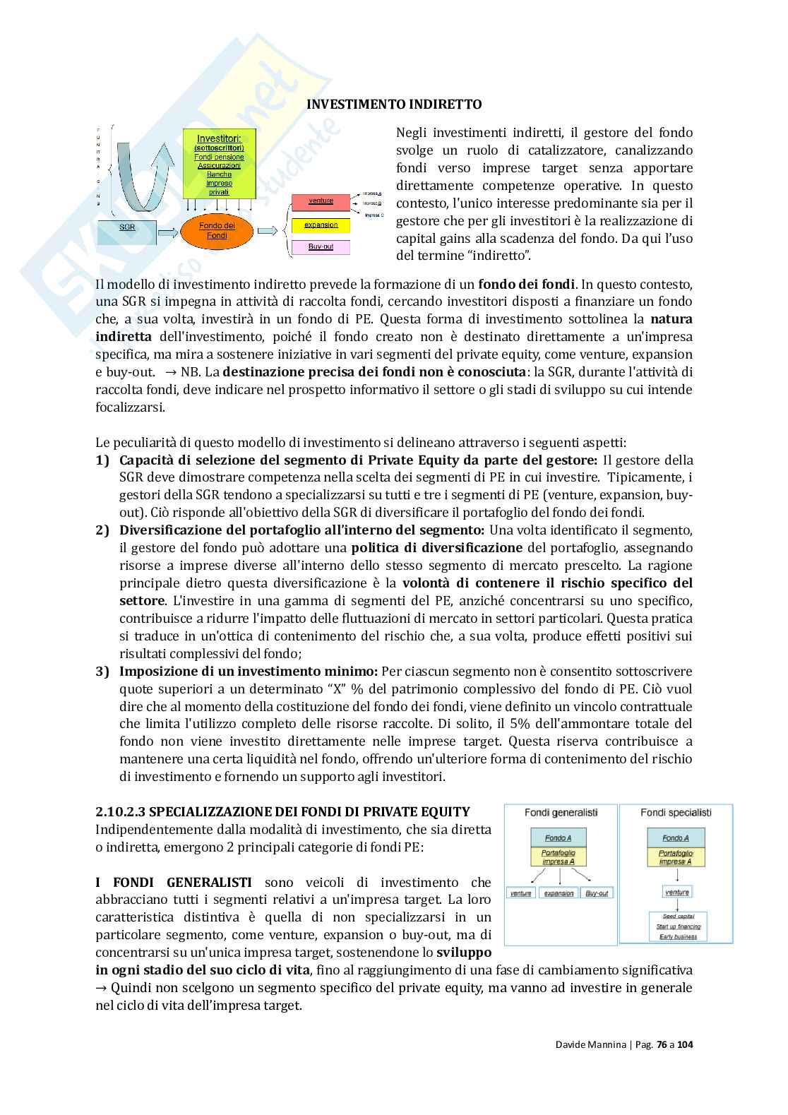 Economia delle gestione bancarie Pag. 76