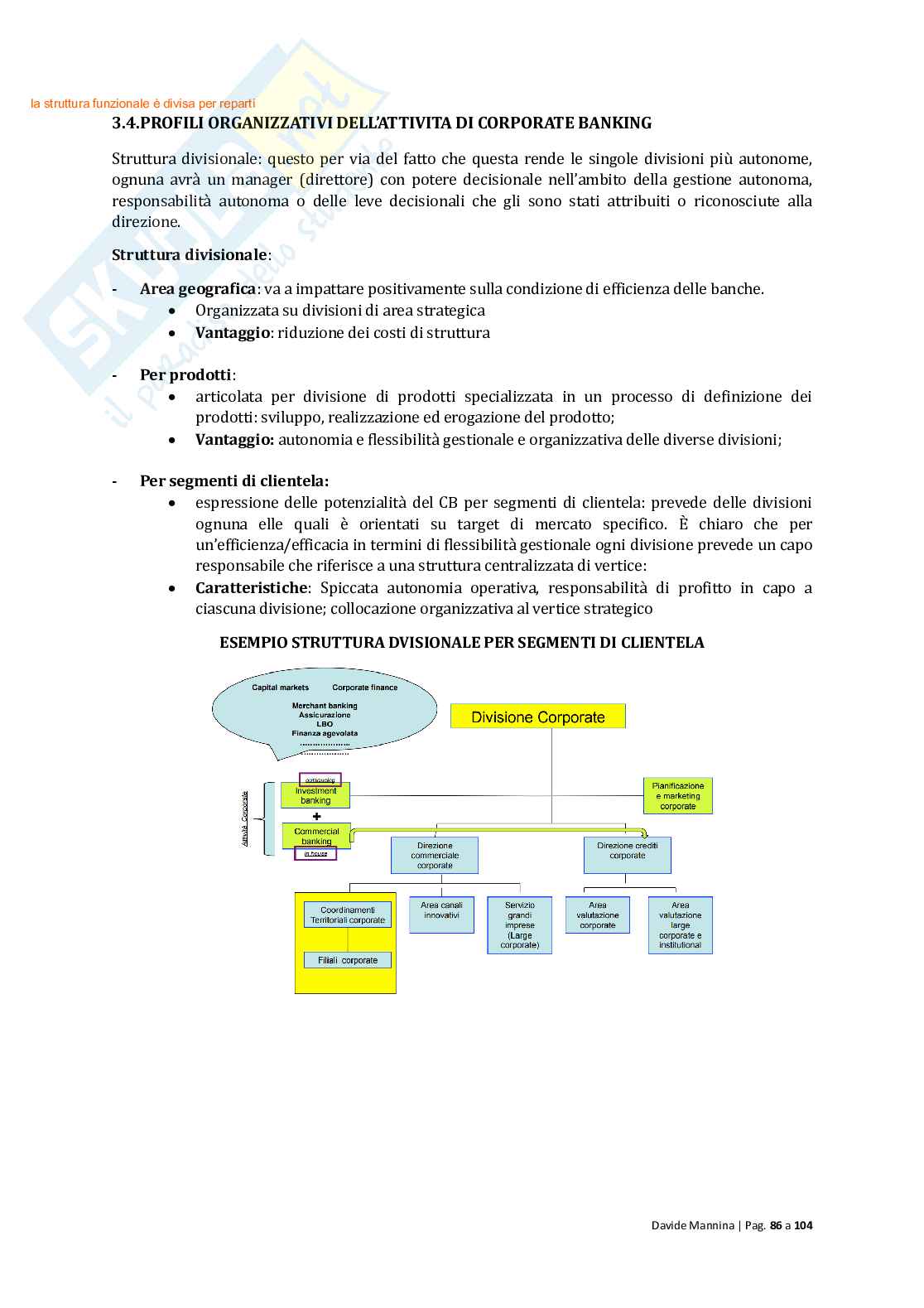 Economia delle gestione bancarie Pag. 86