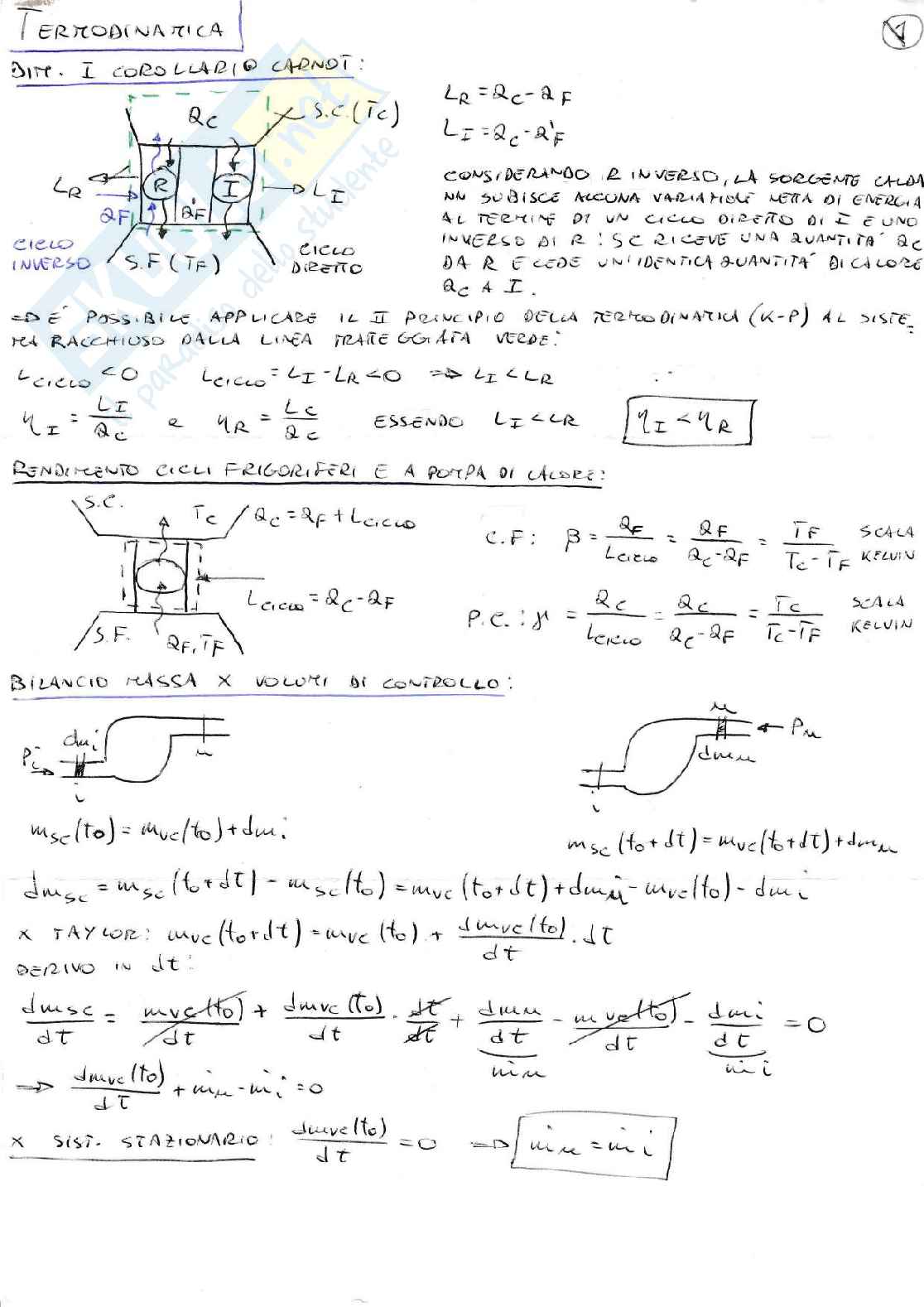 Fisica tecnica - dimostrazioni Pag. 1