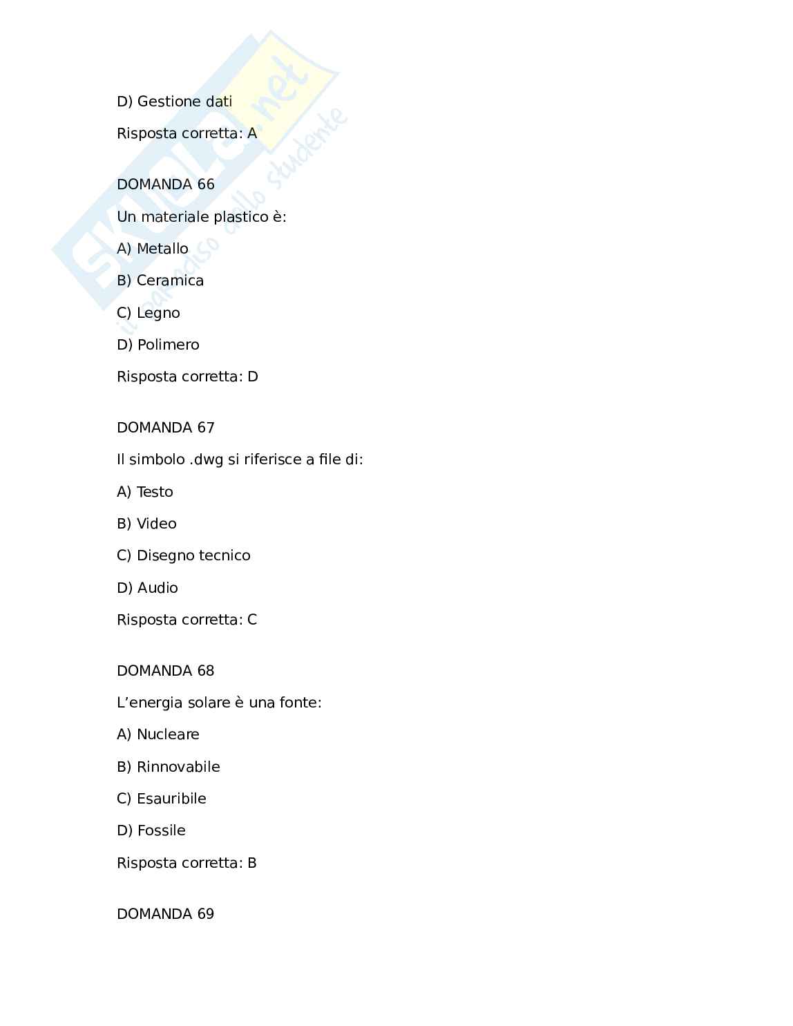 Paniere 2000 domande tecnologia a-60 a60 a060 concorso scuola secondaria straordinario pnrr Pag. 21