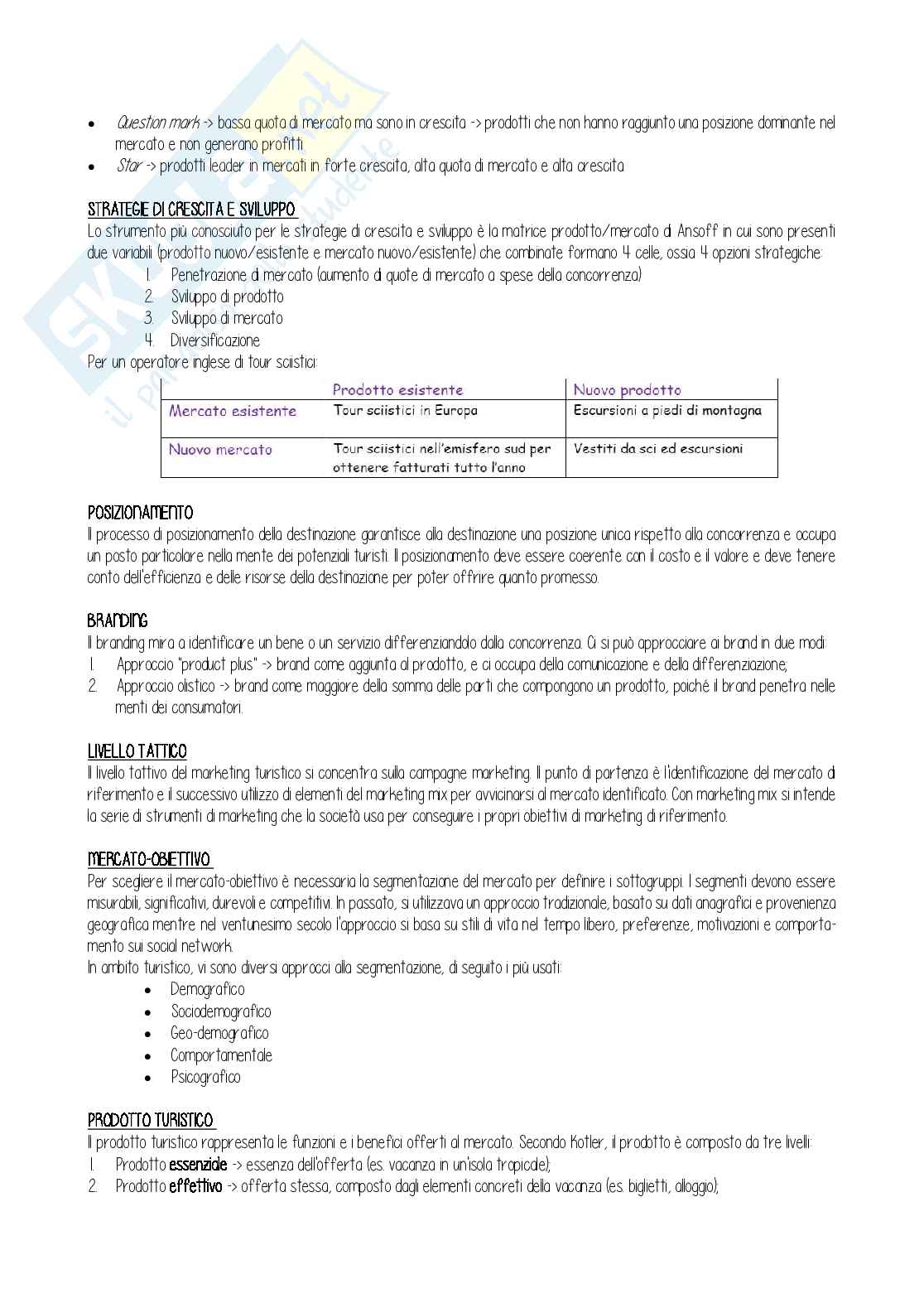 Fondamenti dei sistemi turistici  Pag. 51