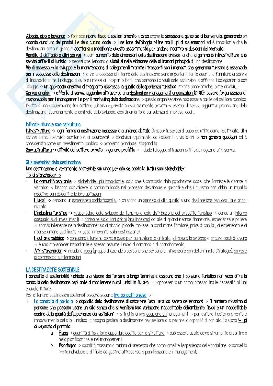 Fondamenti dei sistemi turistici  Pag. 6