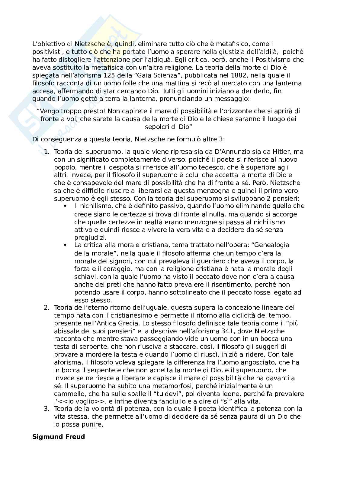 Nietzsche, Freud e Husserl Pag. 2