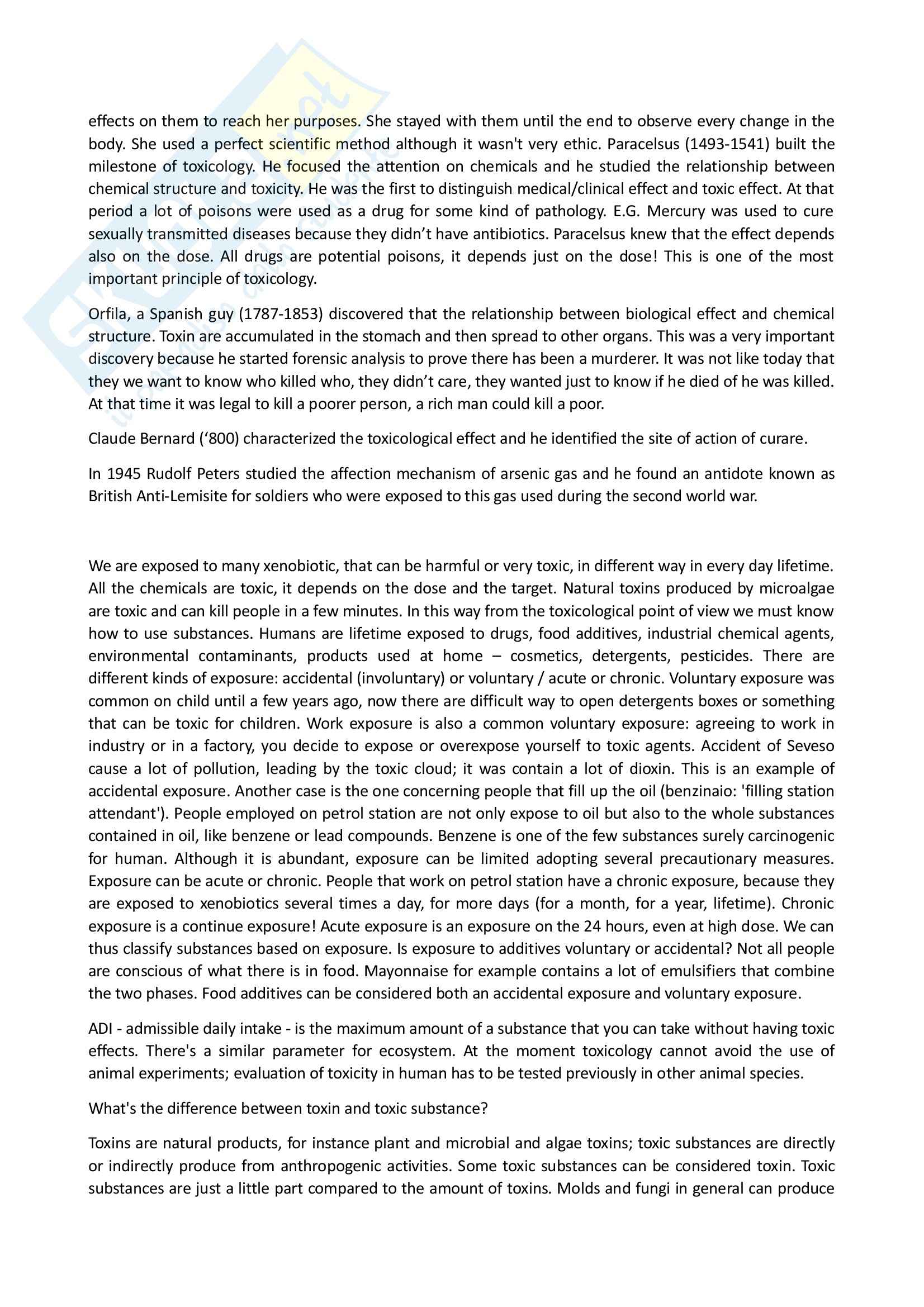 Lezioni, Tossicologia marina Pag. 2
