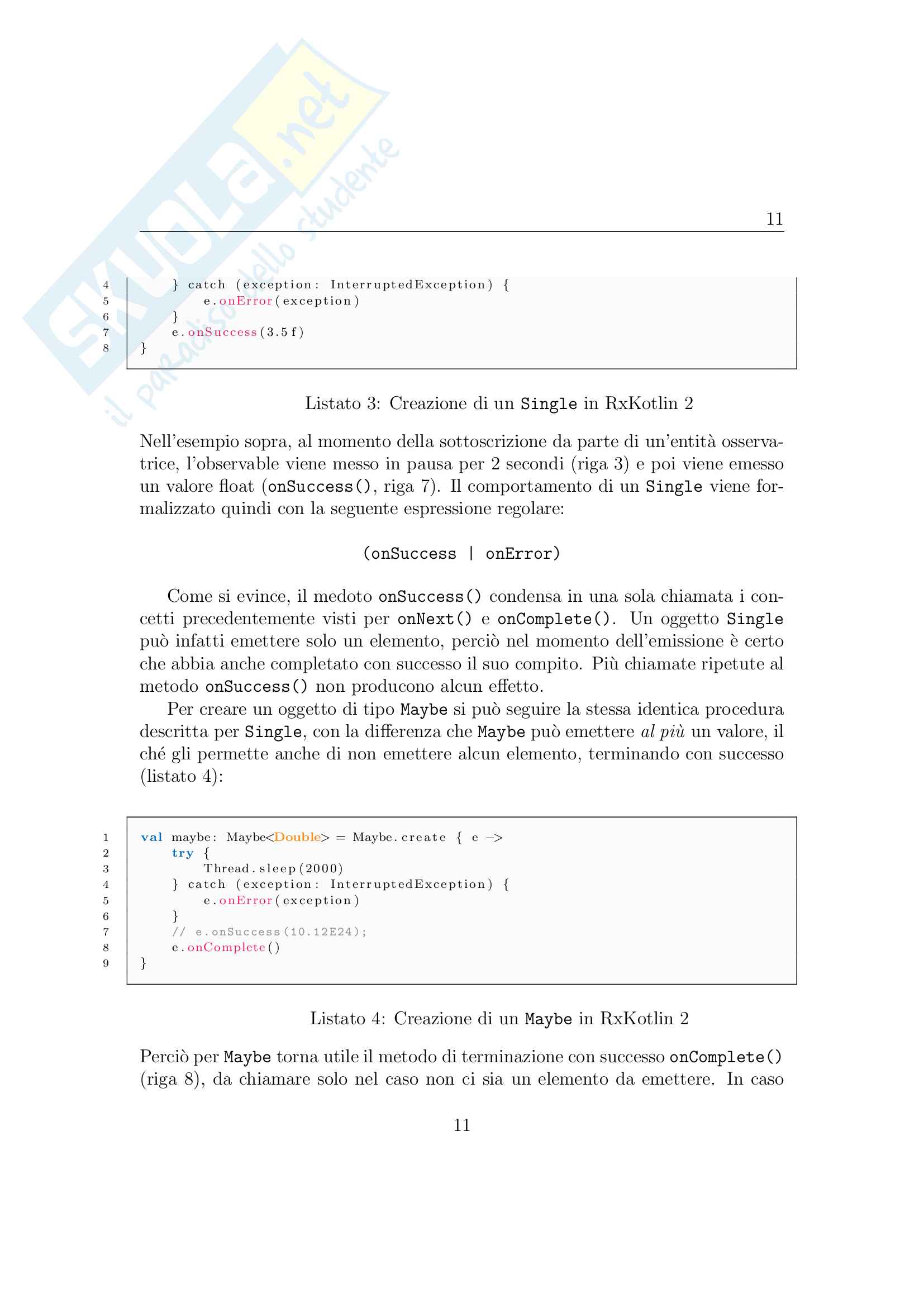 RxKotlin su Android - Appunti dettagliati con esempi di codice (41 pagine) Pag. 11