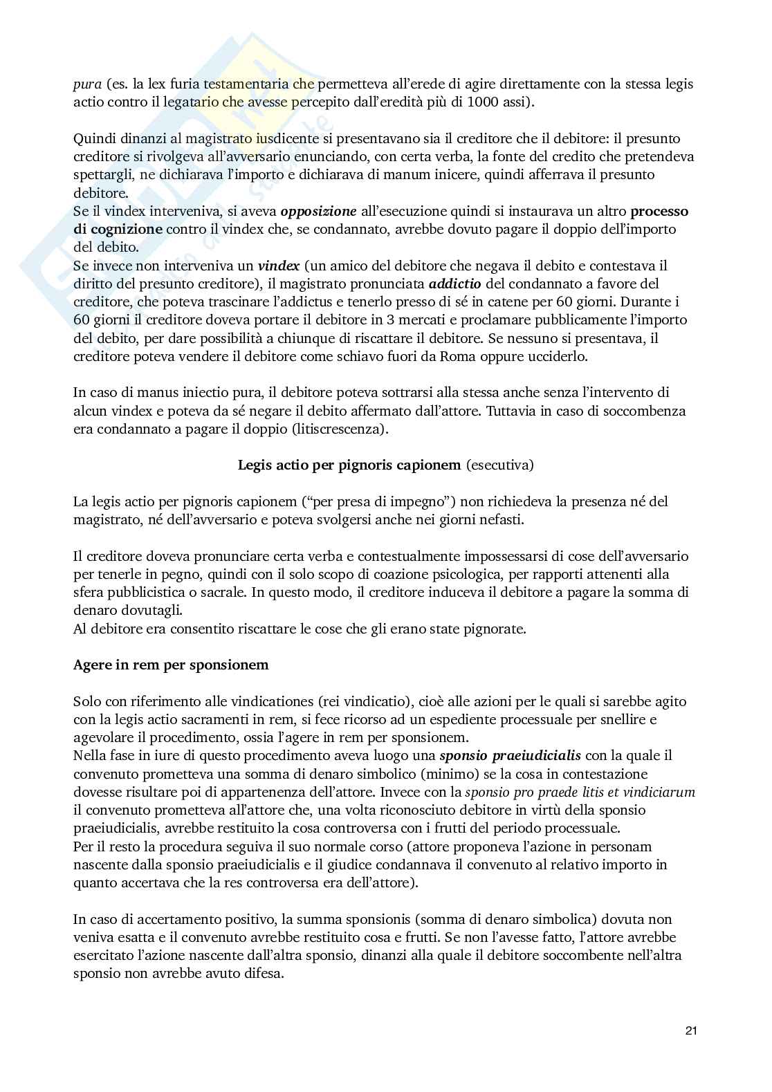 Riassunto esame Istituzioni di diritto romano, Prof. Lambrini Paola, libro consigliato Istituzioni di Diritto Romano, Matteo Marrone Pag. 21