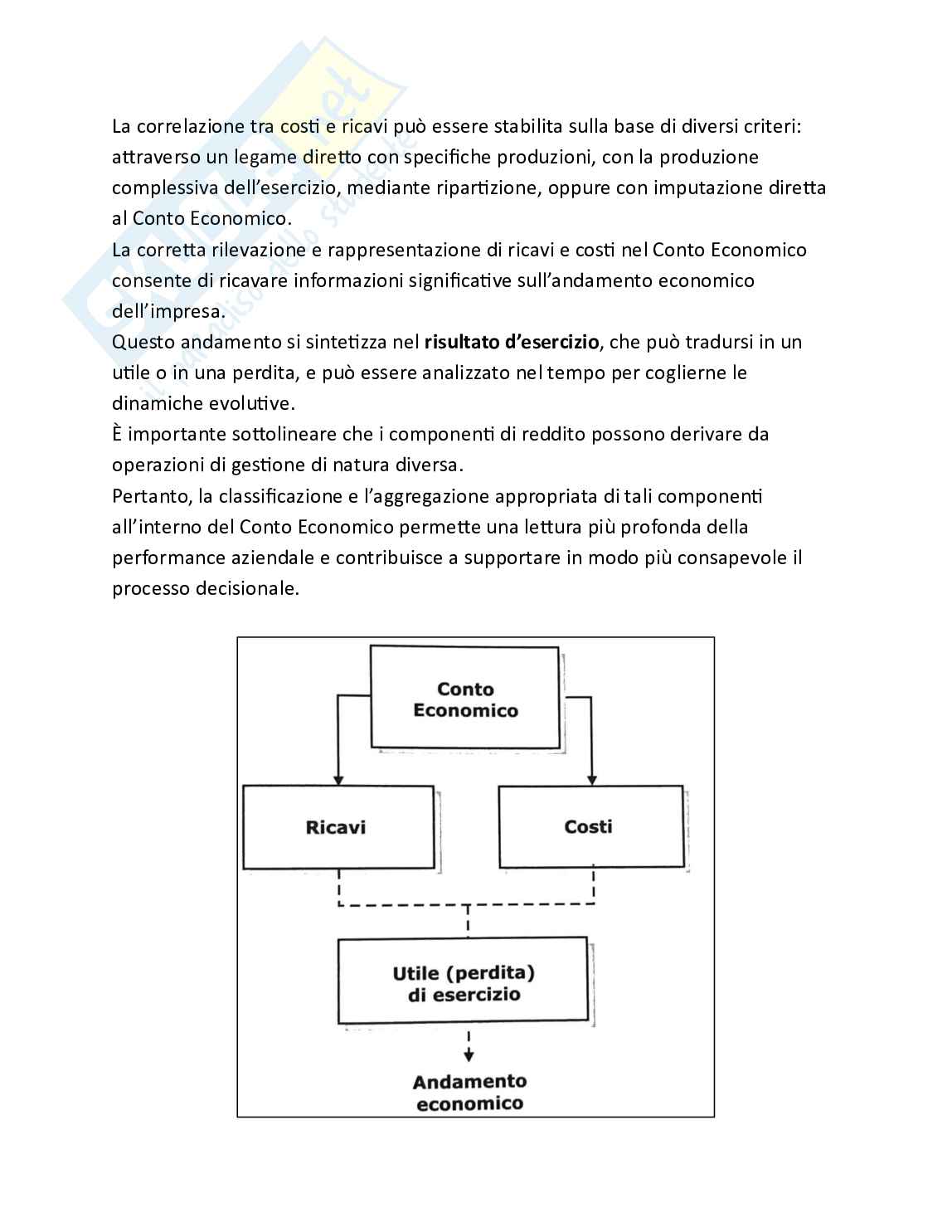 Bilancio e analisi economico-finanziaria - Teoria, parte 3 - Il conto economico Pag. 2