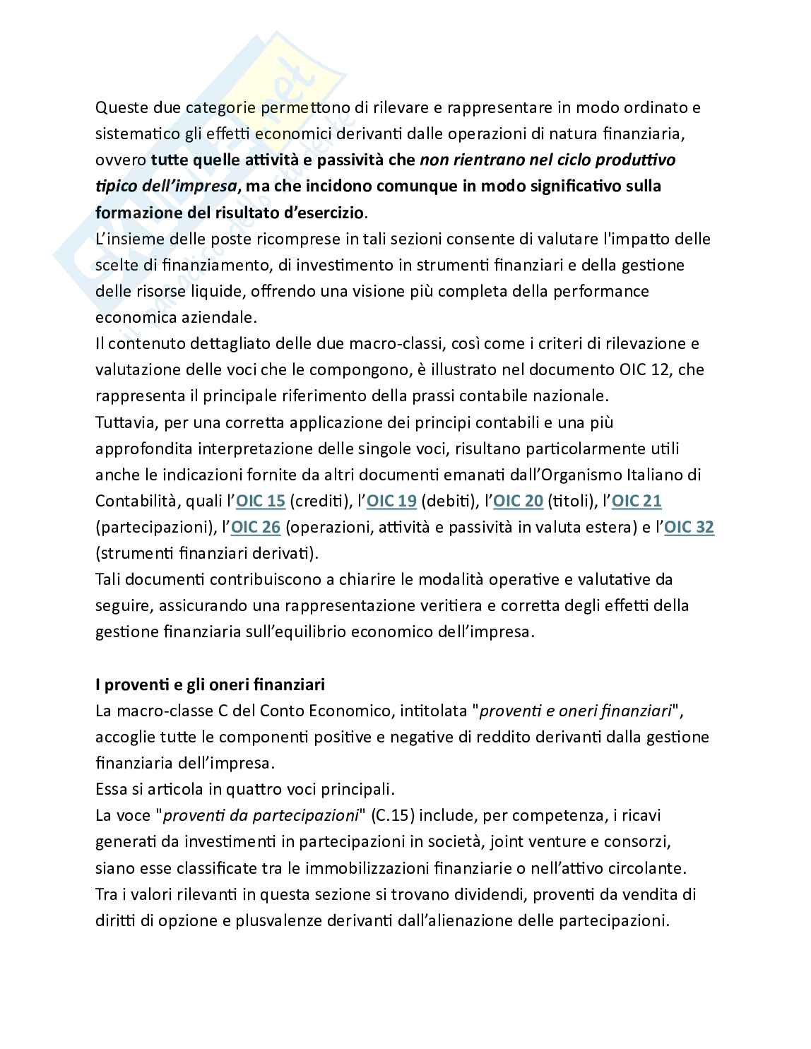 Bilancio e analisi economico-finanziaria - Teoria, parte 3 - Il conto economico Pag. 26