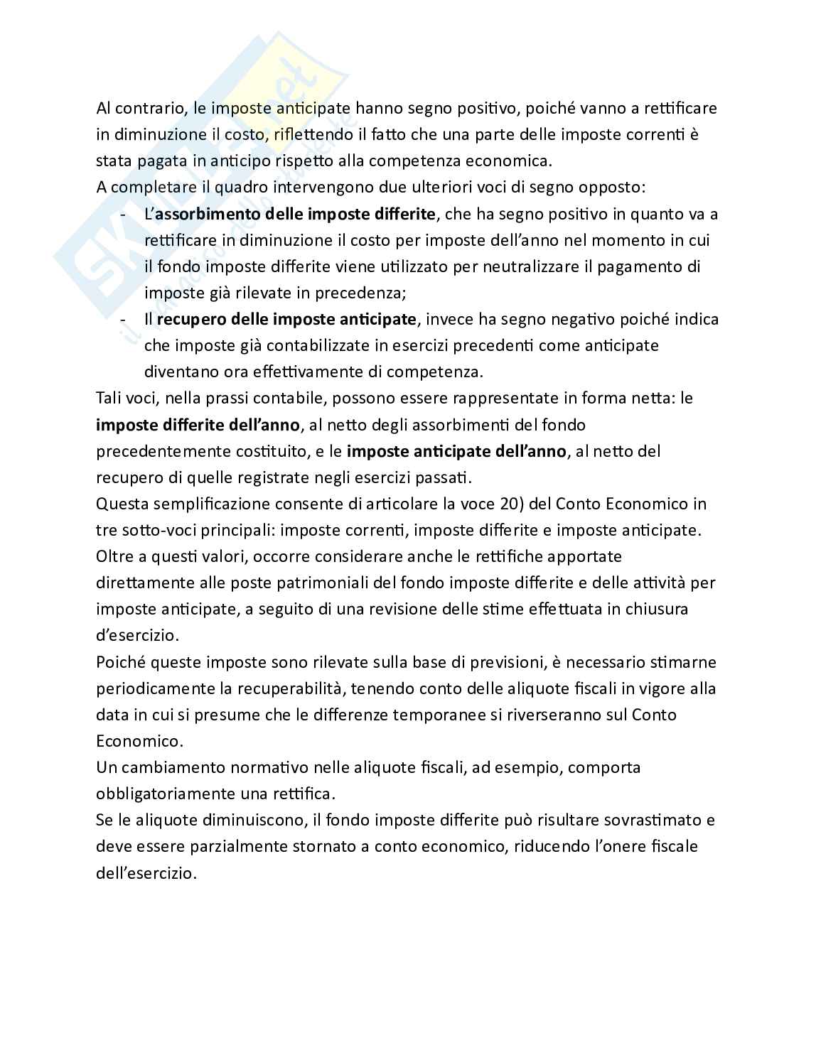 Bilancio e analisi economico-finanziaria - Teoria, parte 3 - Il conto economico Pag. 46