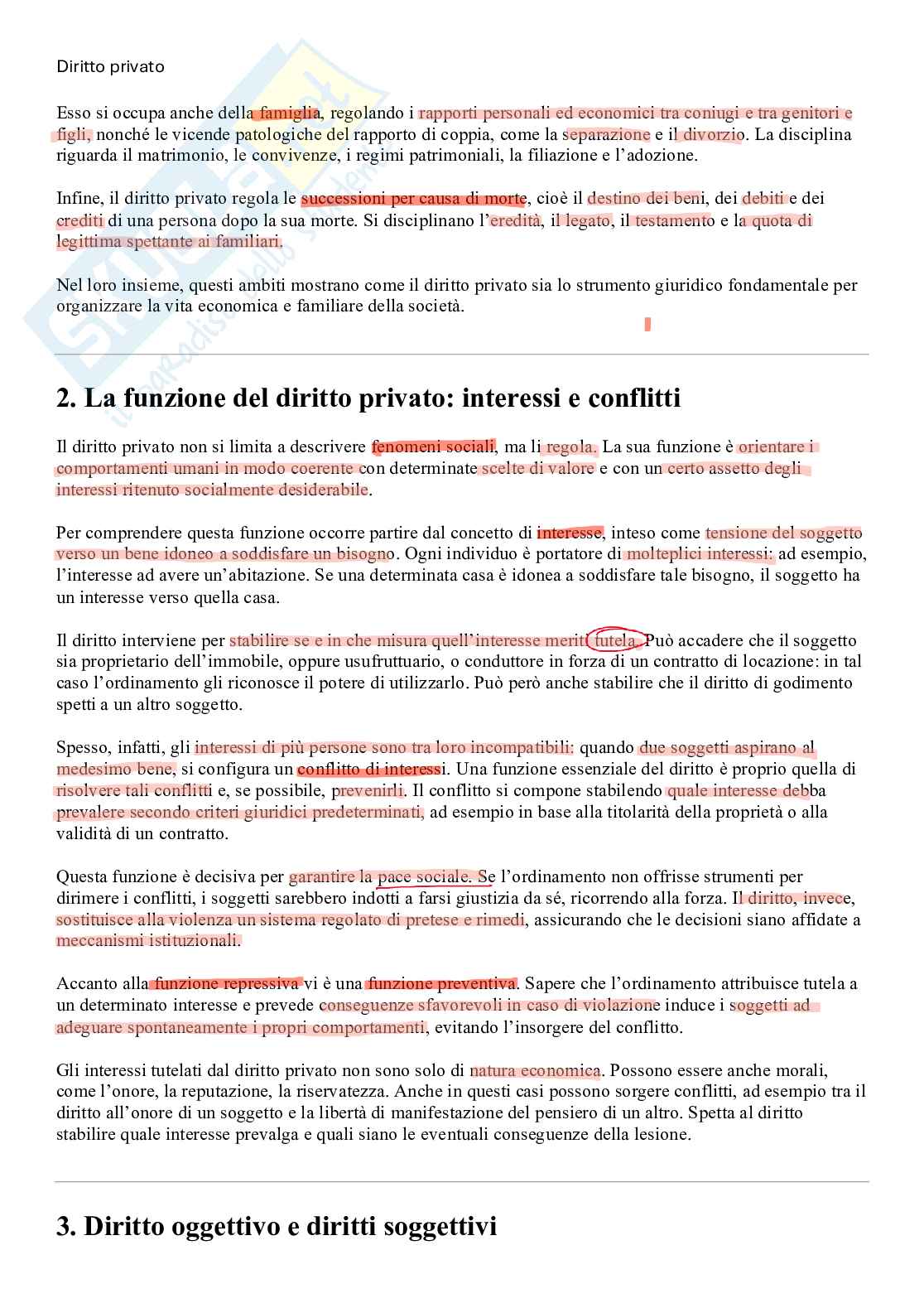 Riassunto esame Istituzioni di diritto privato, Prof. Oliveri Paolo, libro consigliato Istituzioni di diritto privato, Roppo Pag. 2