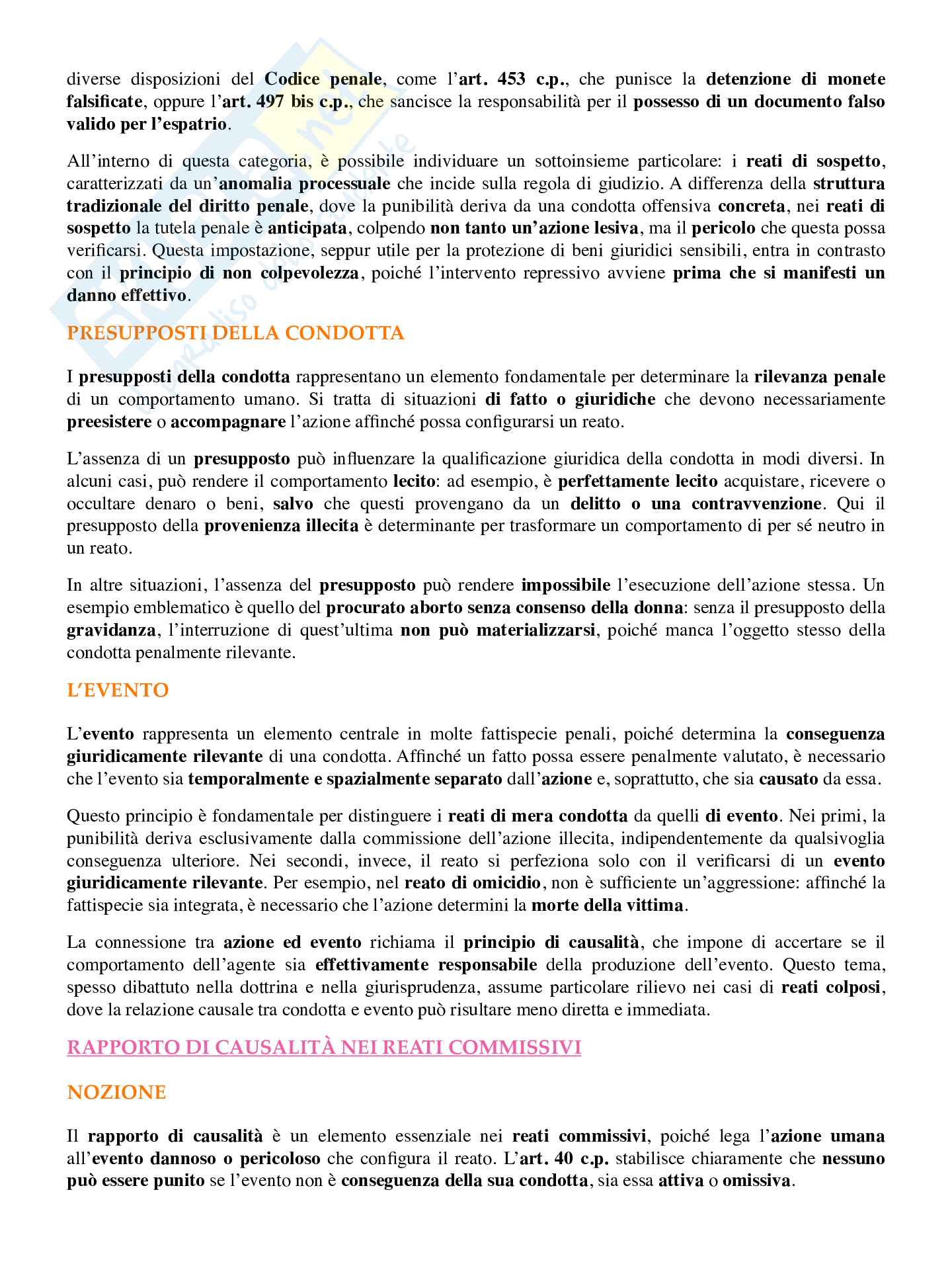 Riassunto esame Diritto penale, Prof. D'Alessandro Francesco, libro consigliato Diritto penale , Marinucci, Dolcini Pag. 46