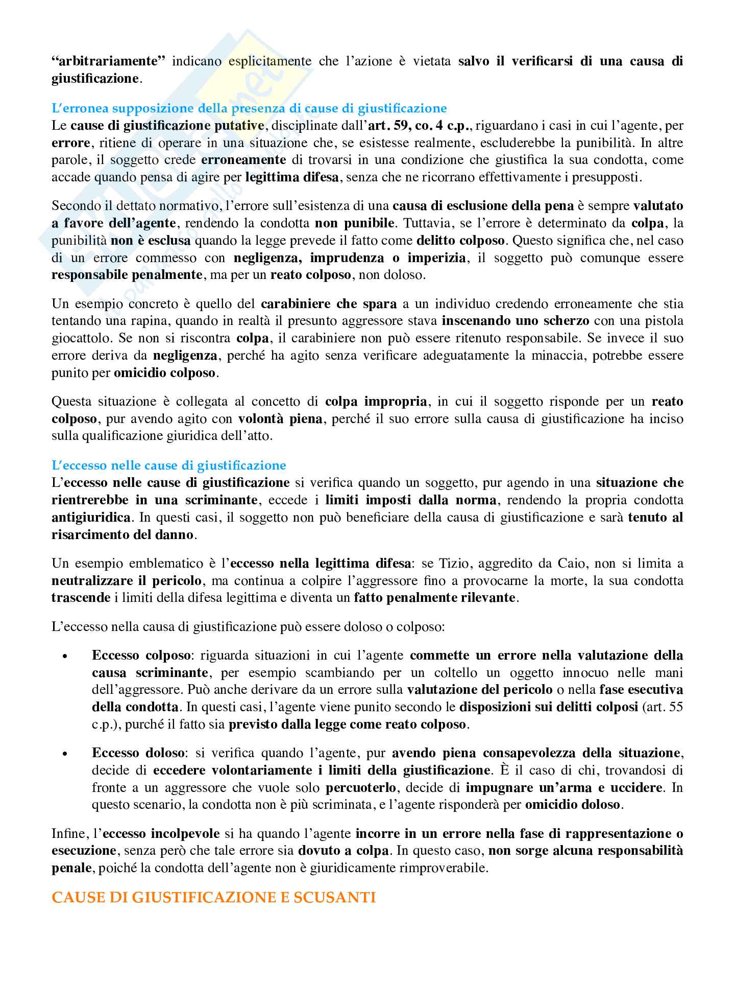 Riassunto esame Diritto penale, Prof. D'Alessandro Francesco, libro consigliato Diritto penale , Marinucci, Dolcini Pag. 56