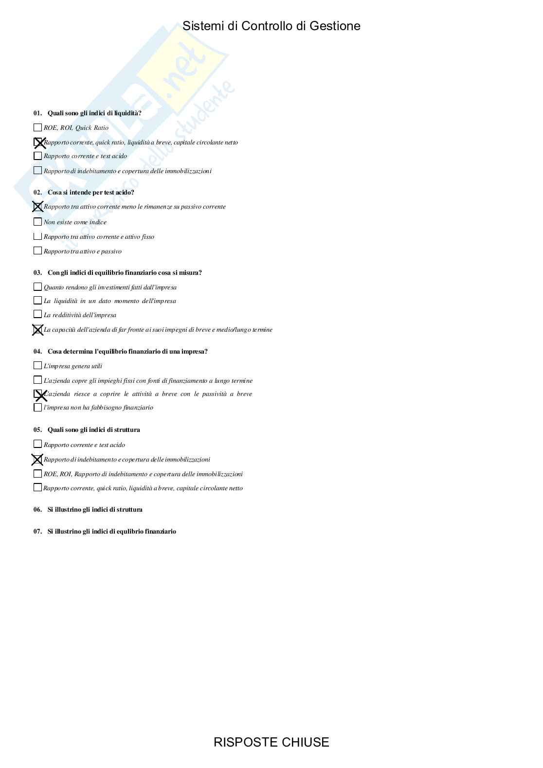 Sistemi di controllo di gestione - Paniere compilato Pag. 16