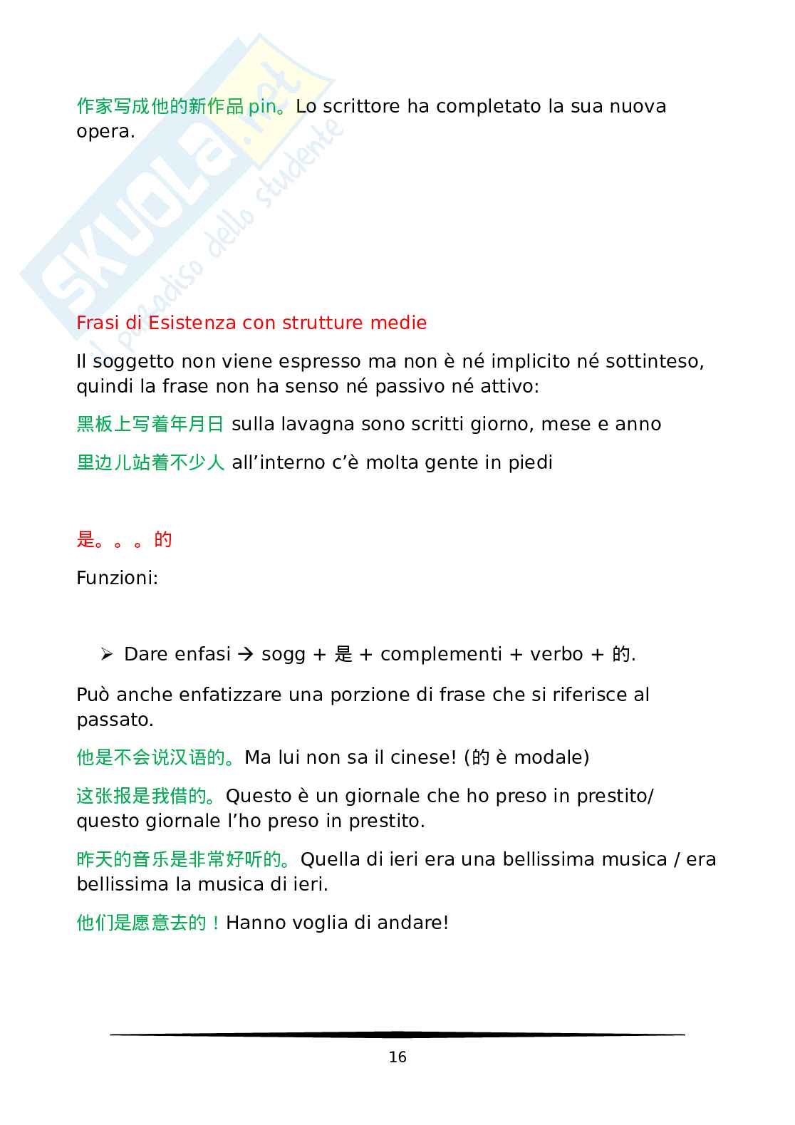 Grammatica cinese - appunti Pag. 16