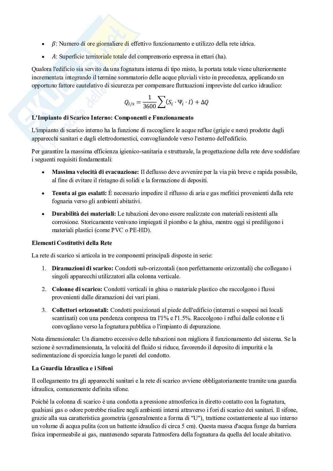 Appunti Rete di scarico impianti ospedalieri 2  Pag. 6