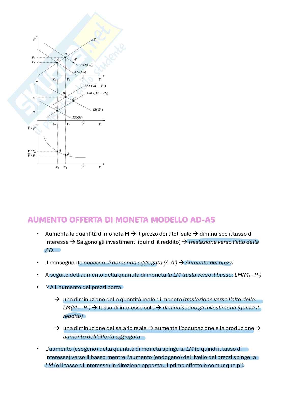 Secondo parziale Macroeconomia Pag. 16