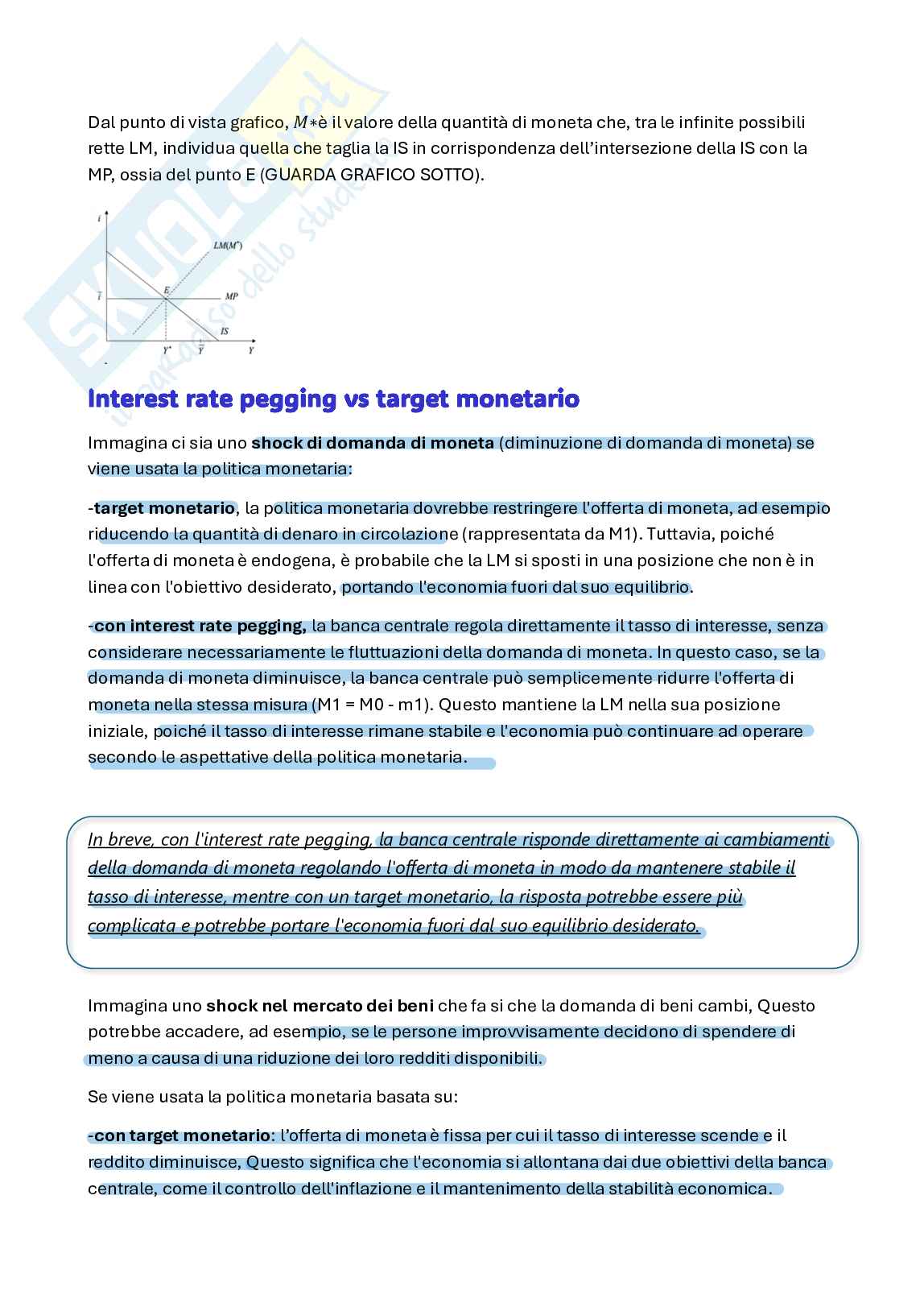 Secondo parziale Macroeconomia Pag. 2