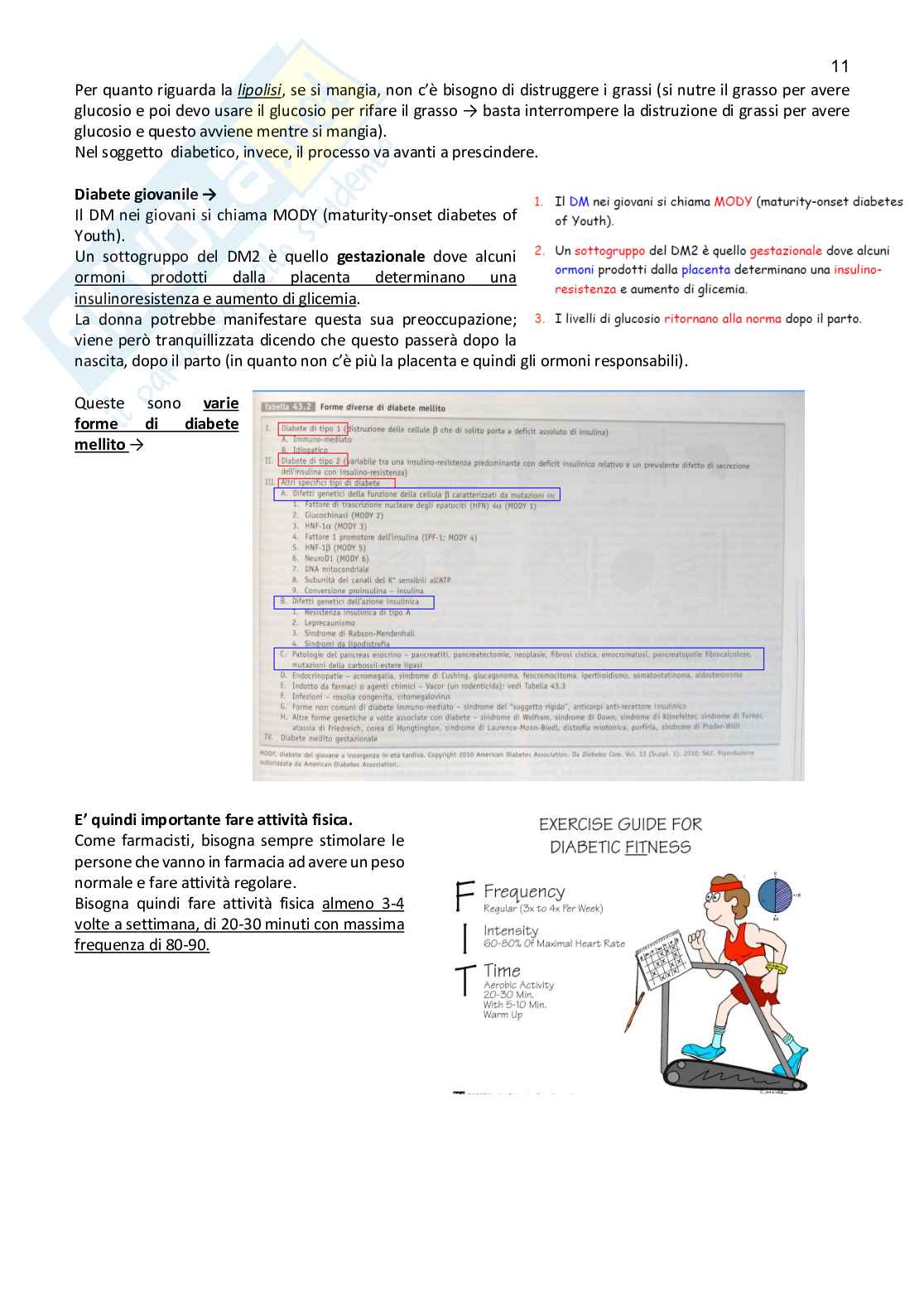 Farmacoterapia 2 - Parte 2.1 di 4 sul diabete Pag. 11