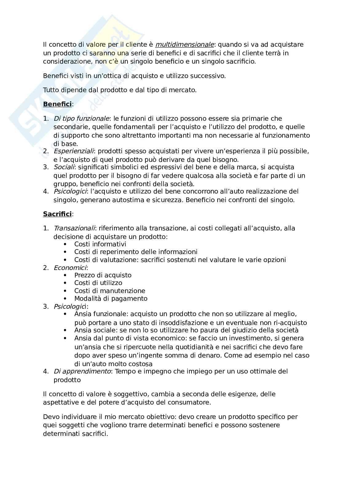 Appunti Marketing e comunicazione d'impresa Pag. 2
