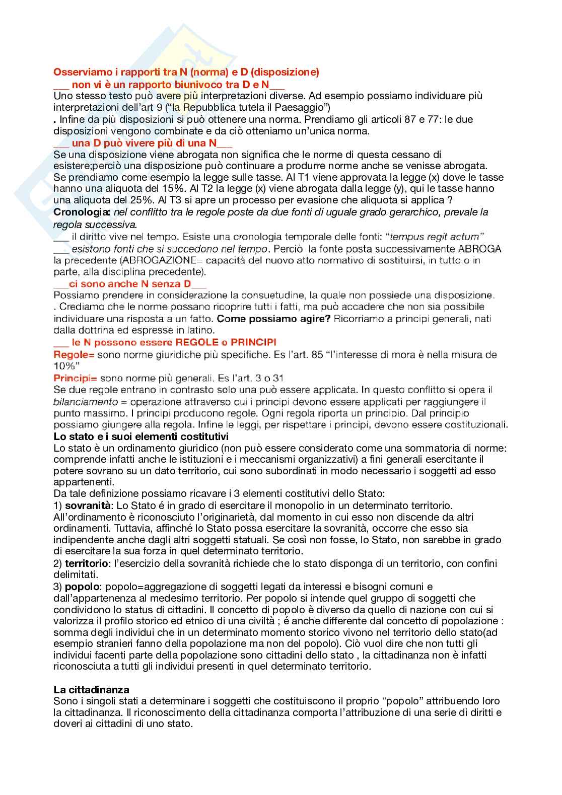 Riassunto esame Diritto costituzionale , Prof. Simoncini Andrea, libro consigliato Istituzioni di diritto pubblico, Cardone, Cortese, Deffenu Pag. 2