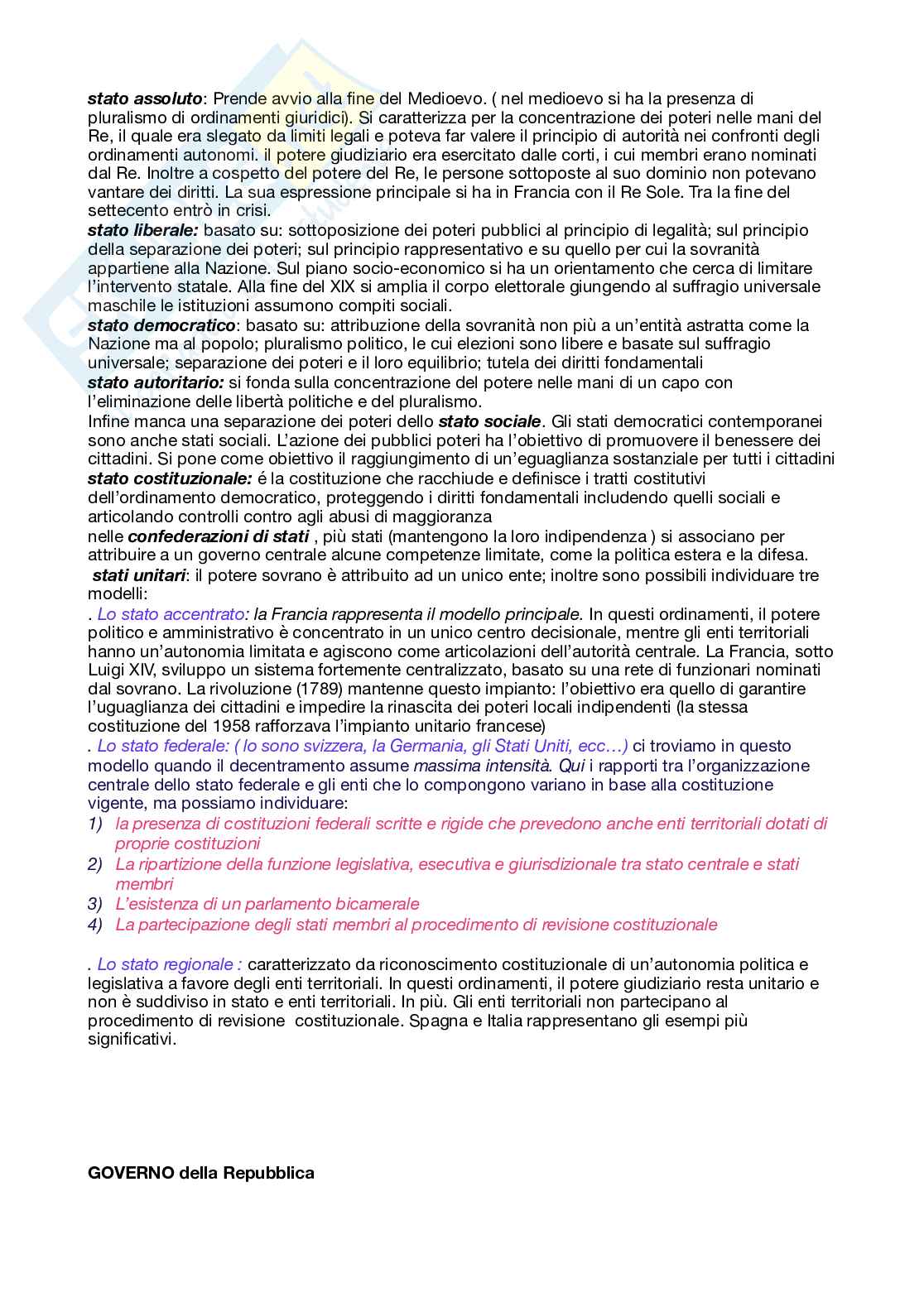 Riassunto esame Diritto costituzionale , Prof. Simoncini Andrea, libro consigliato Istituzioni di diritto pubblico, Cardone, Cortese, Deffenu Pag. 6