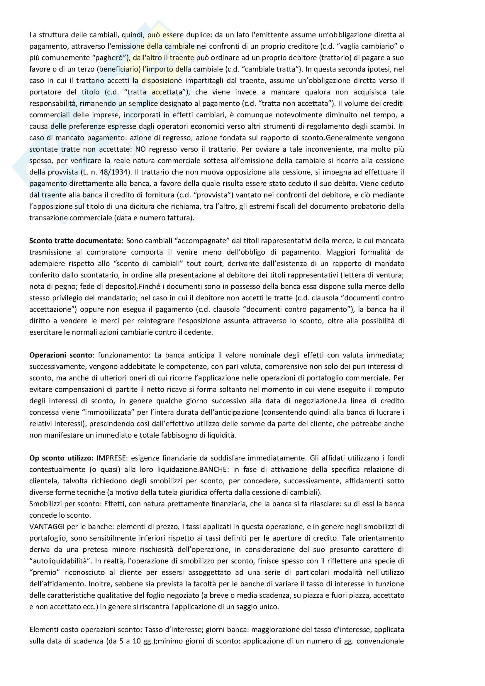 Economia degli intemediari finanziari - Appunti Pag. 2