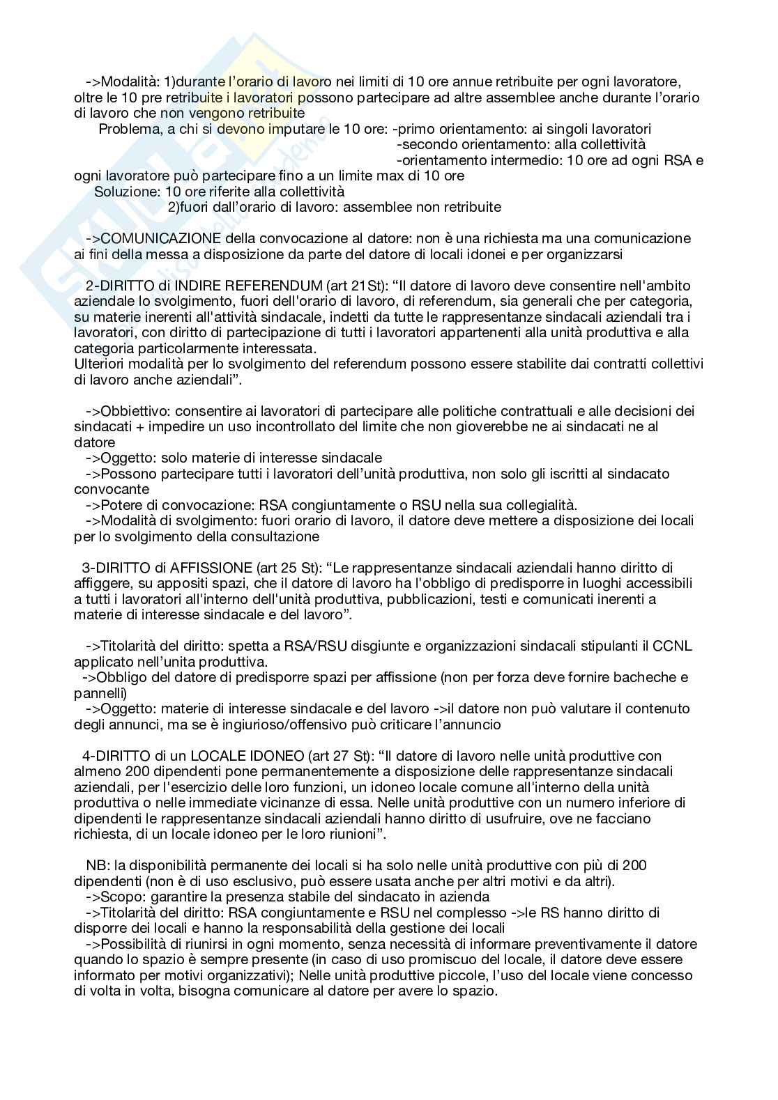 Appunti esaustivi Diritto sindacale  Pag. 26