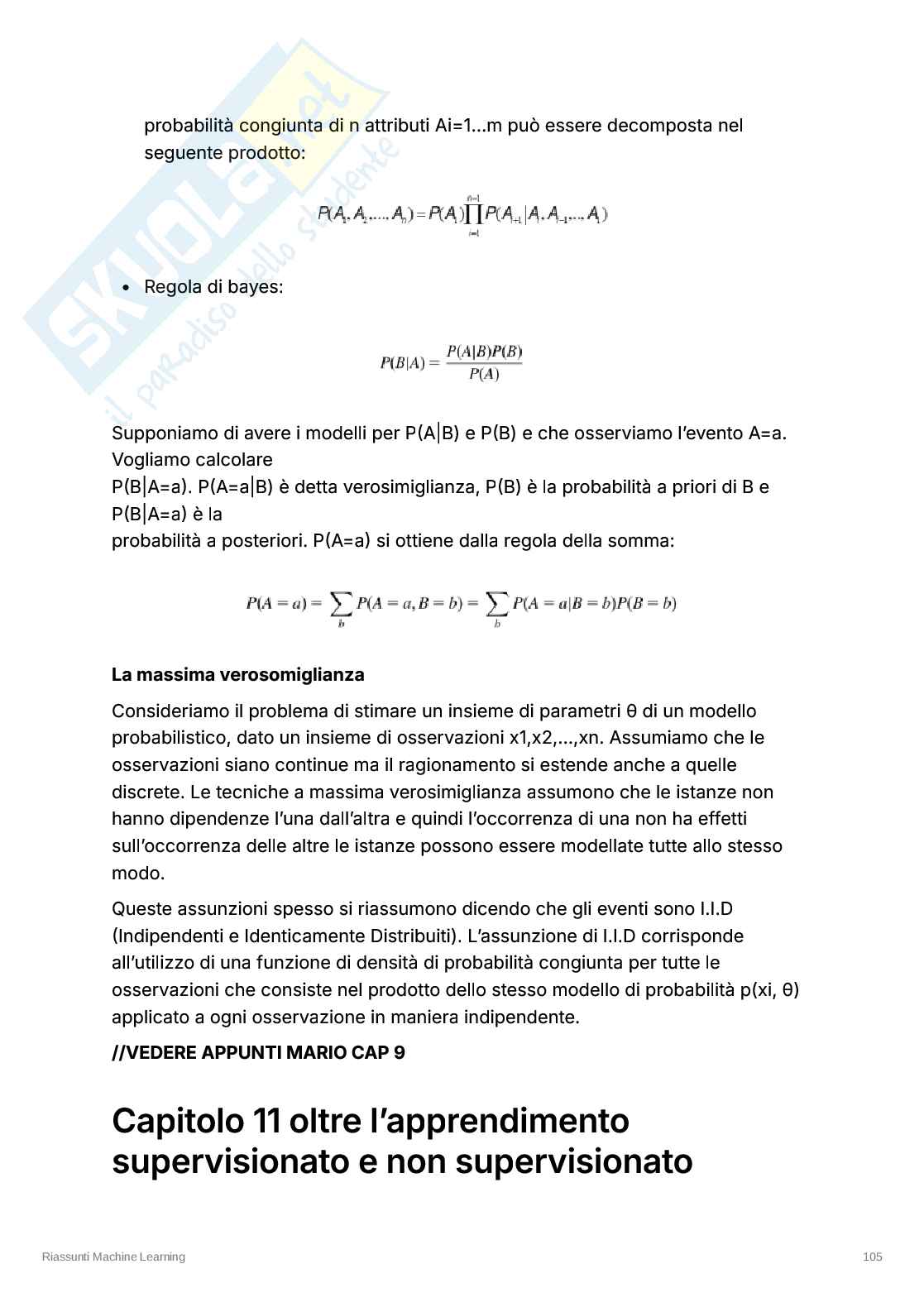 Appunti esame Machine Learning – Semi-Supervised Learning, Multi-Instance Learning ed Ensemble Pag. 1