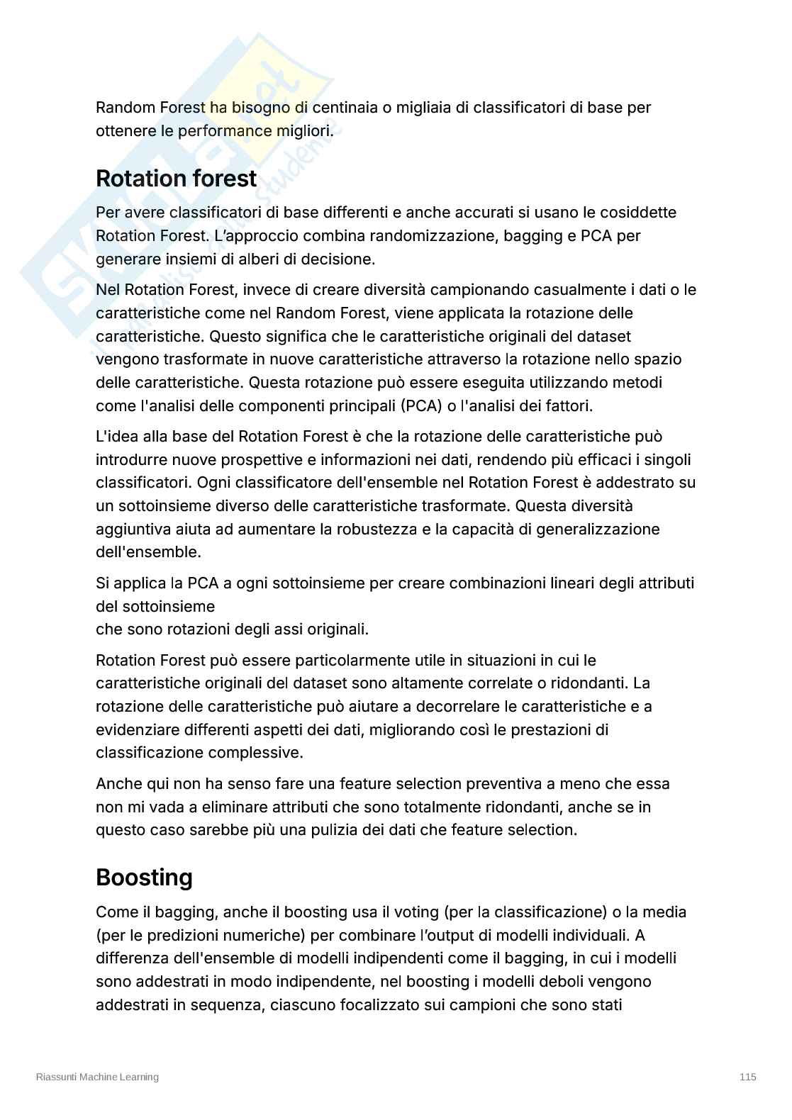 Appunti esame Machine Learning – Semi-Supervised Learning, Multi-Instance Learning ed Ensemble Pag. 11