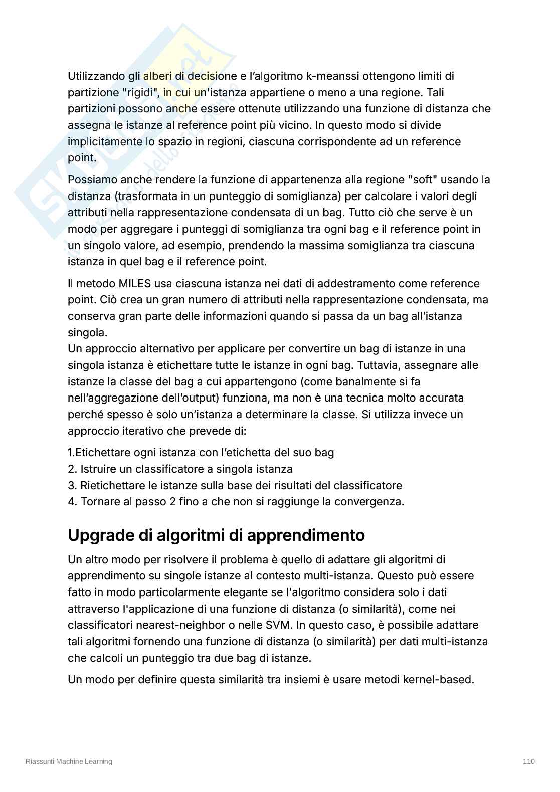 Appunti esame Machine Learning – Semi-Supervised Learning, Multi-Instance Learning ed Ensemble Pag. 6