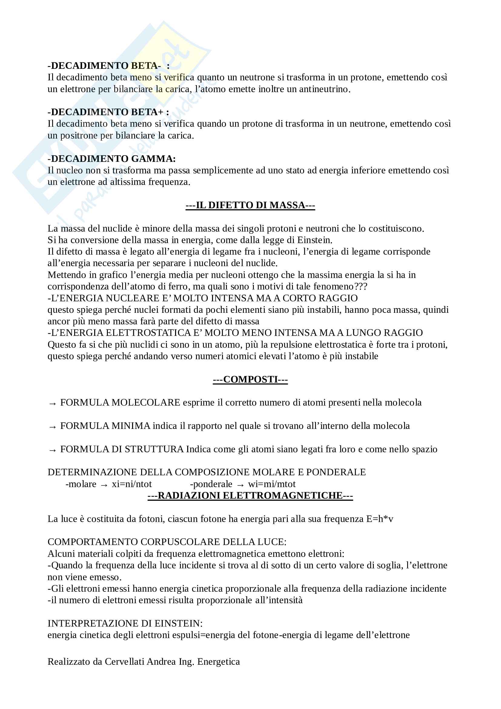 Riassunto di Fondamenti di chimica Pag. 2
