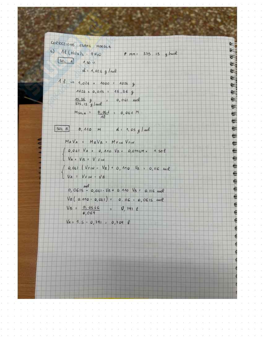 Esercizi svolti Chimica generale inorganica Pag. 71