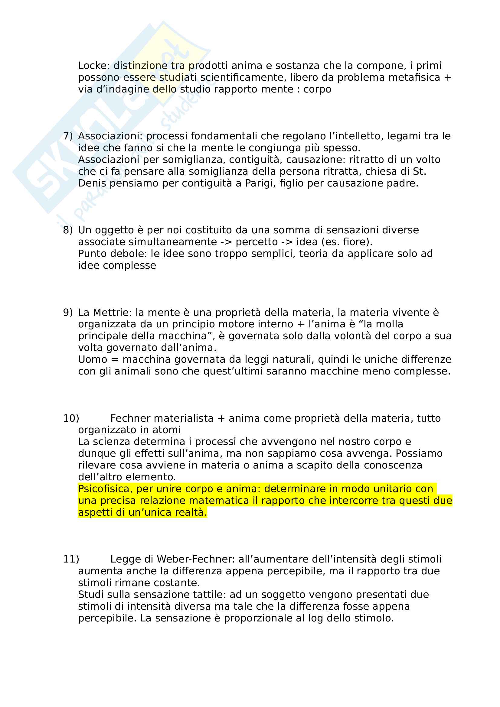 Risposte domande storia della psicologia Pag. 2