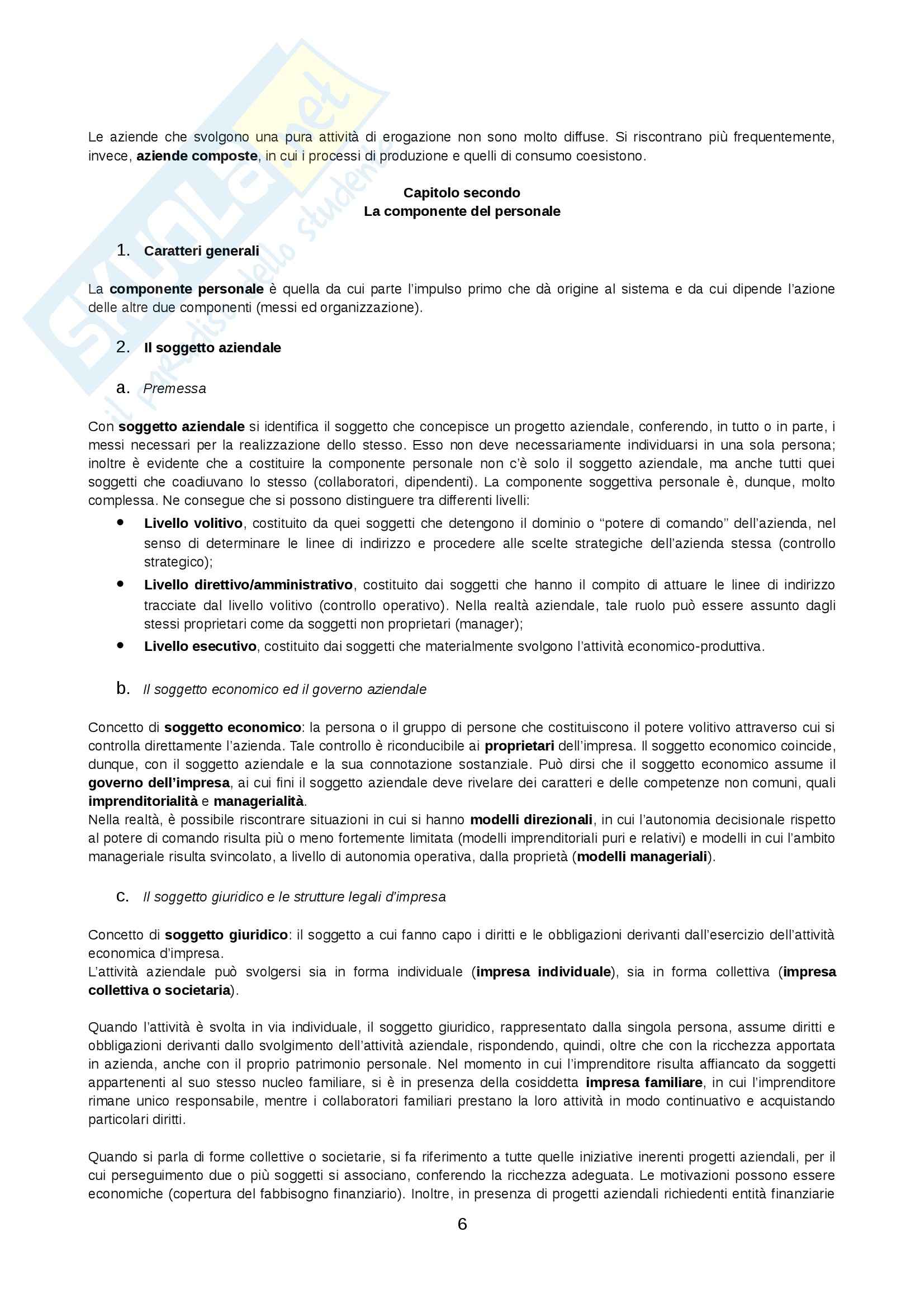 Lezioni, Economia aziendale Pag. 6