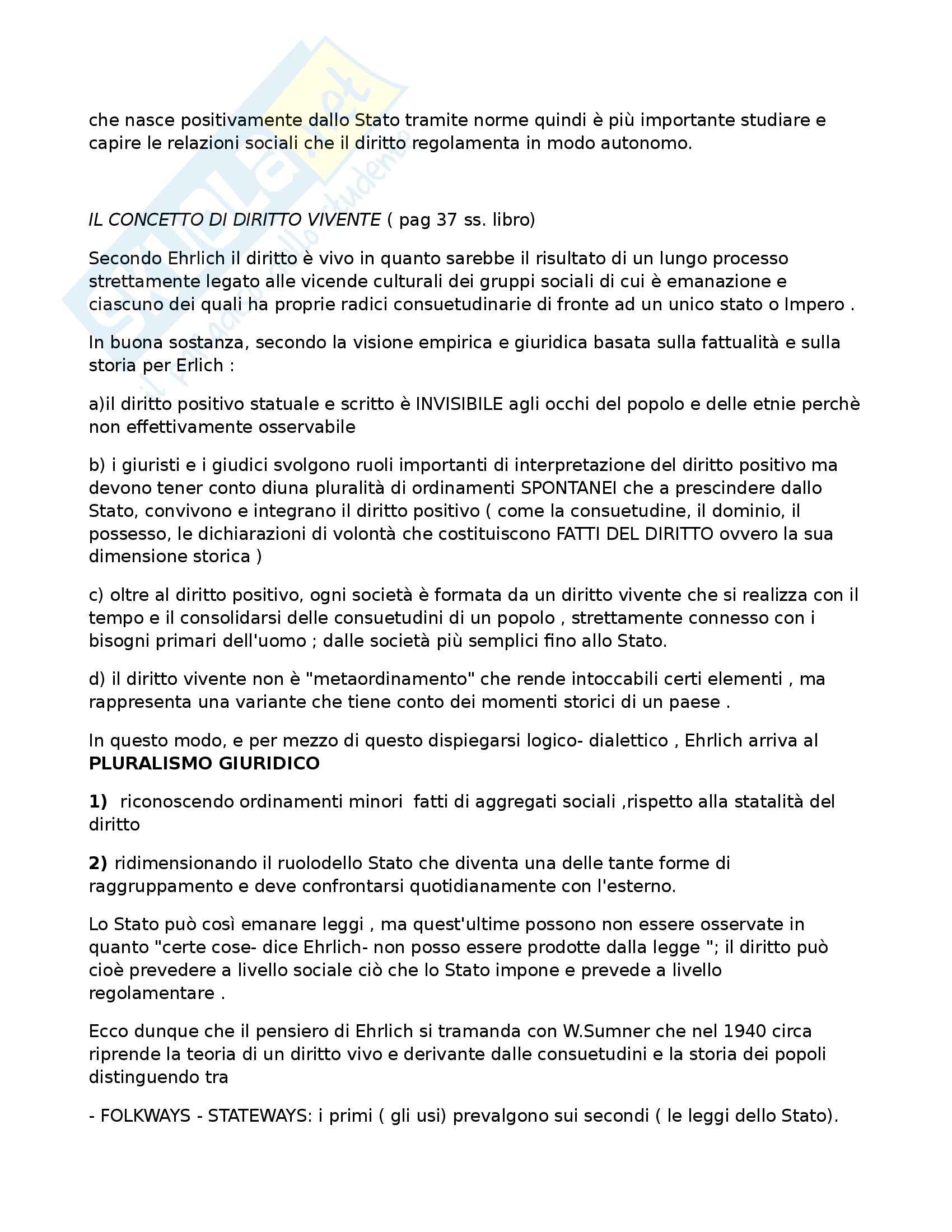 Riassunto esame Sociologia del diritto, prof. Febbrajo, libro consigliato Sociologia del diritto, Concetti e problemi, Febbrajo Pag. 2