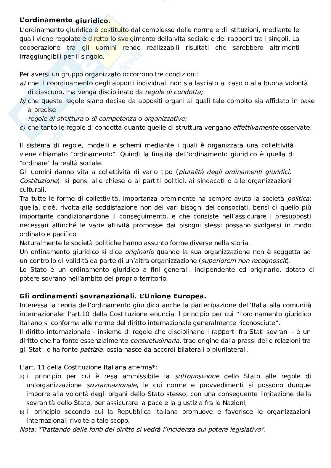 Riassunto esame Diritto privato, prof Sartori, libro consigliato Manuale di Diritto privato, Torrente, Schlesinger Pag. 1