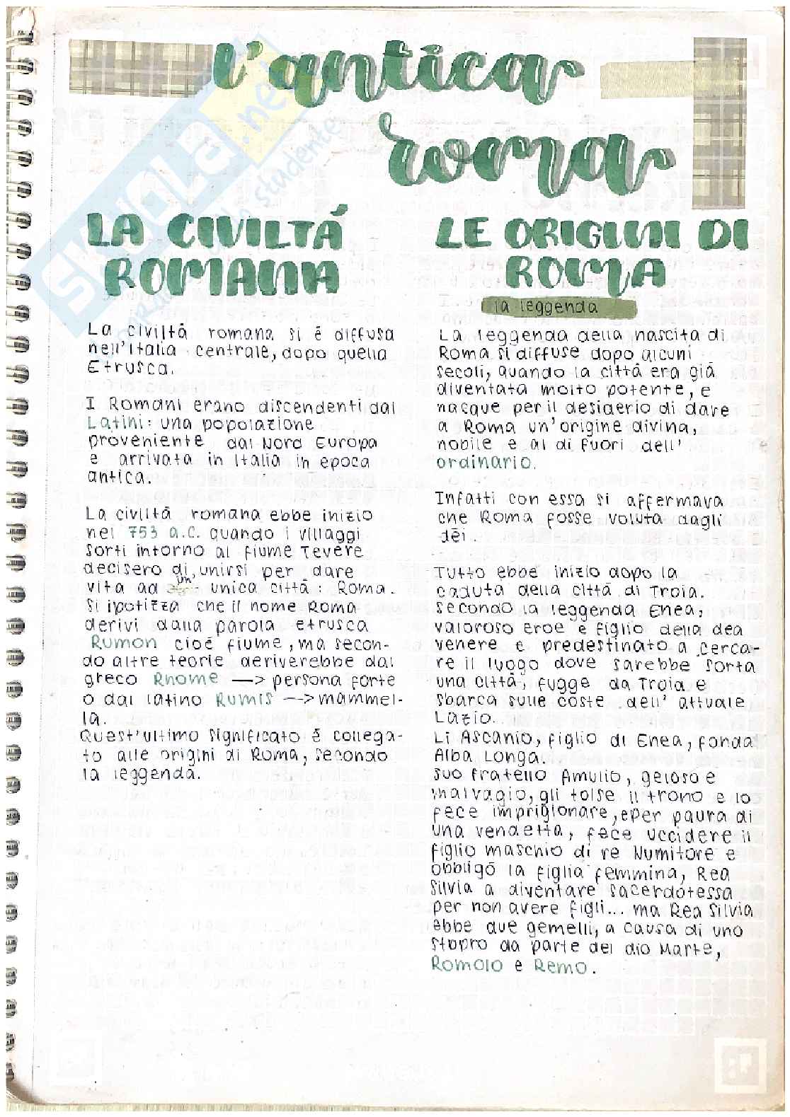 Storia romana Pag. 1