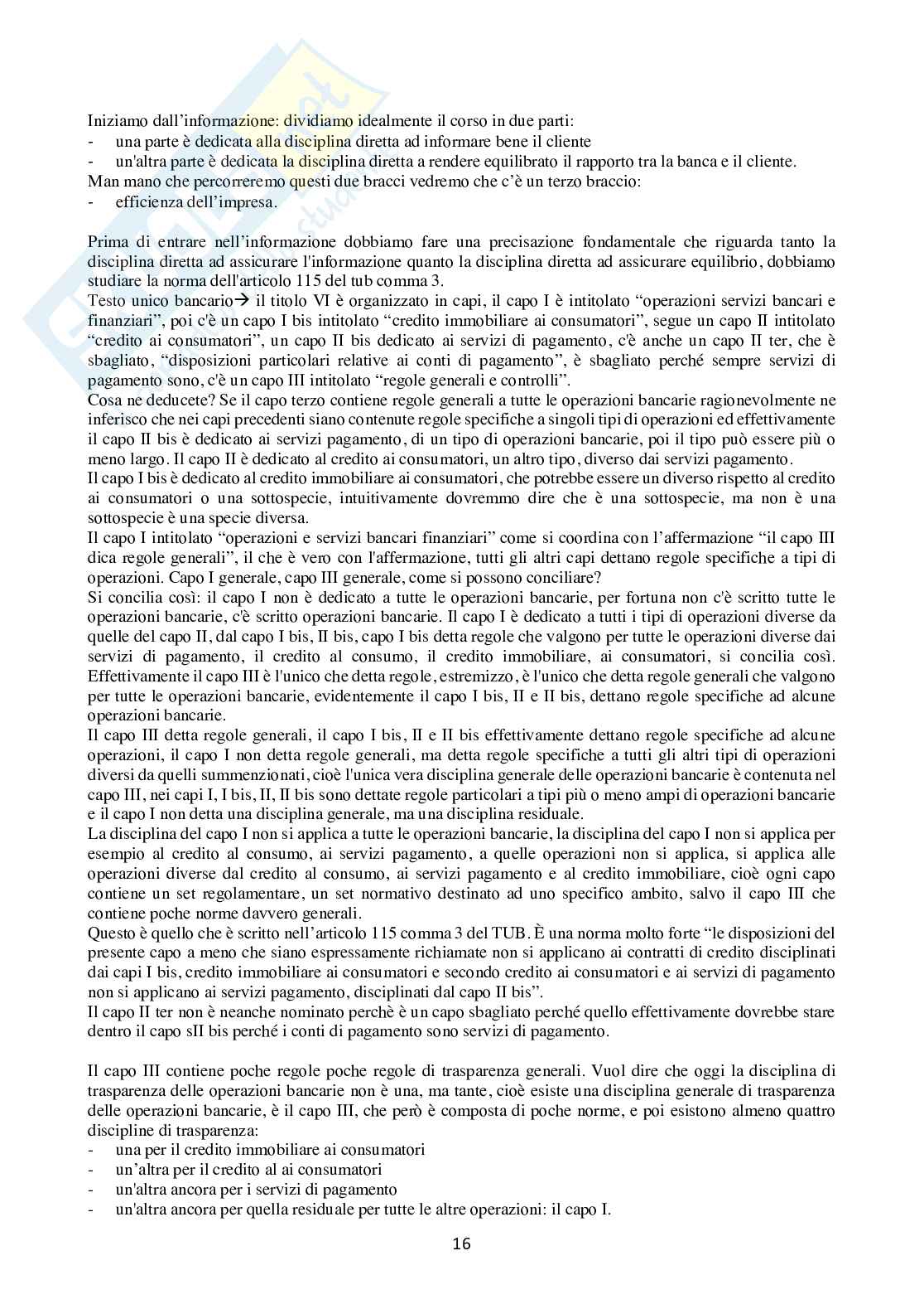 Diritto bancario - Appunti lezioni completi Pag. 16