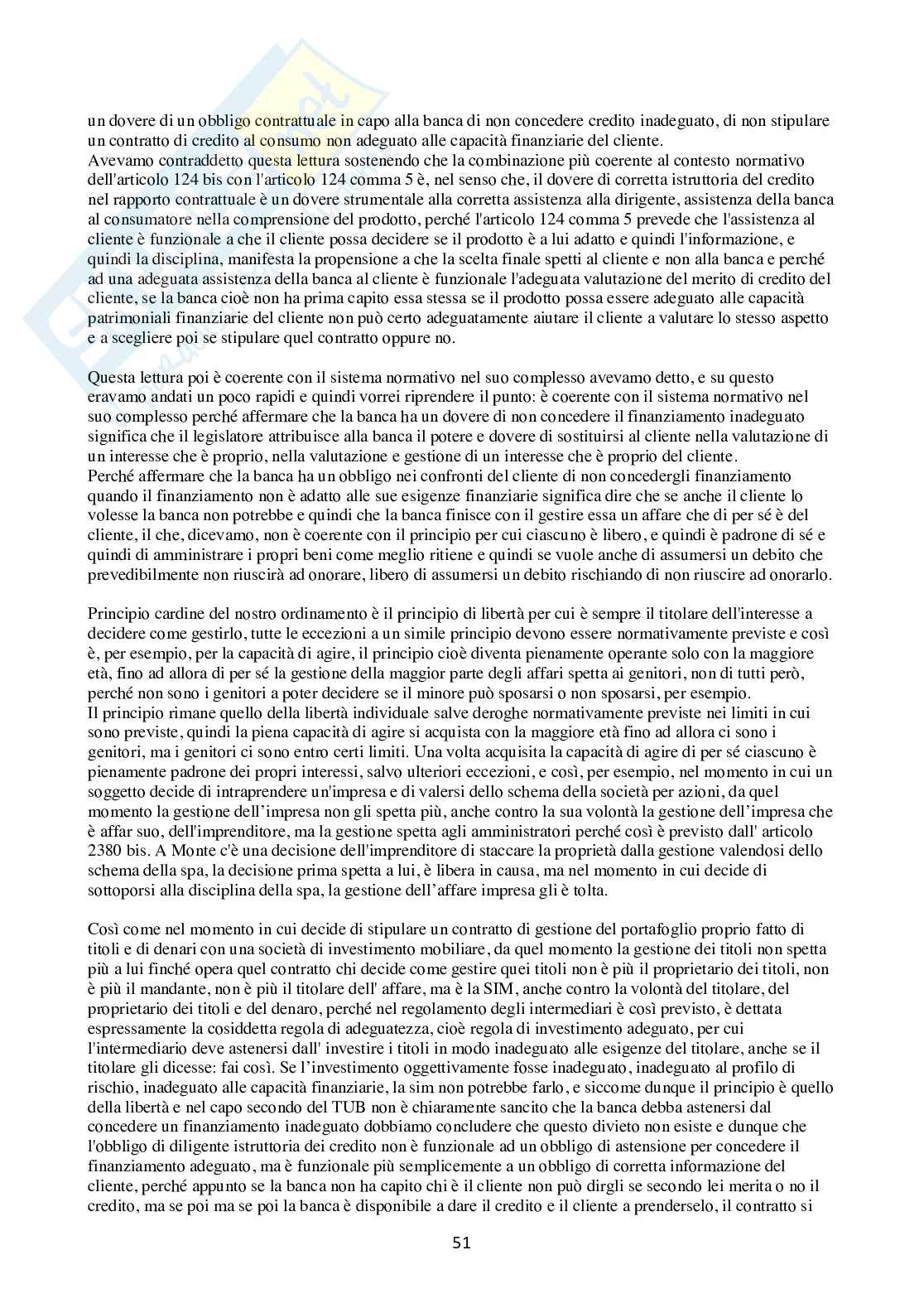 Diritto bancario - Appunti lezioni completi Pag. 51